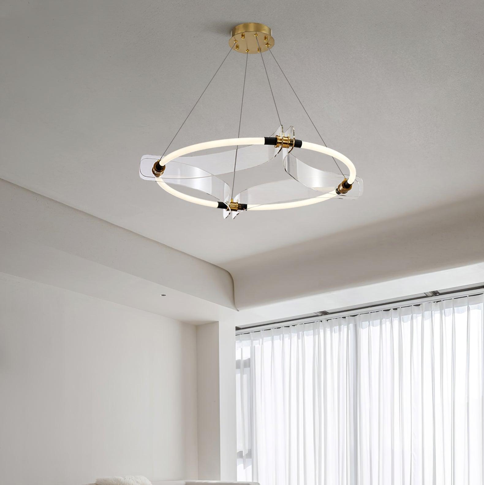 Lustra Goldfarbener Moderner Kronleuchter-Letslighting