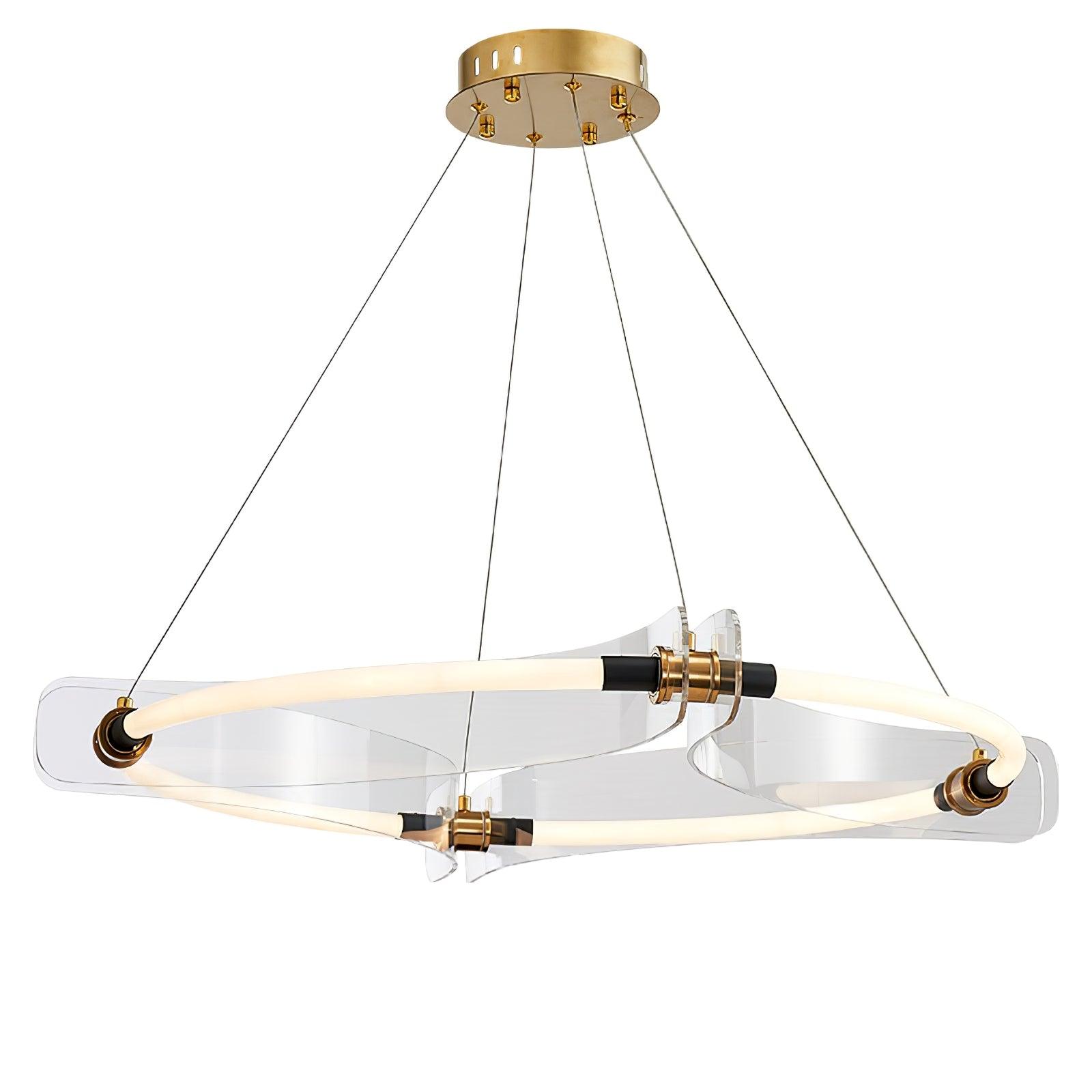 Lustra Goldfarbener Moderner Kronleuchter-Letslighting