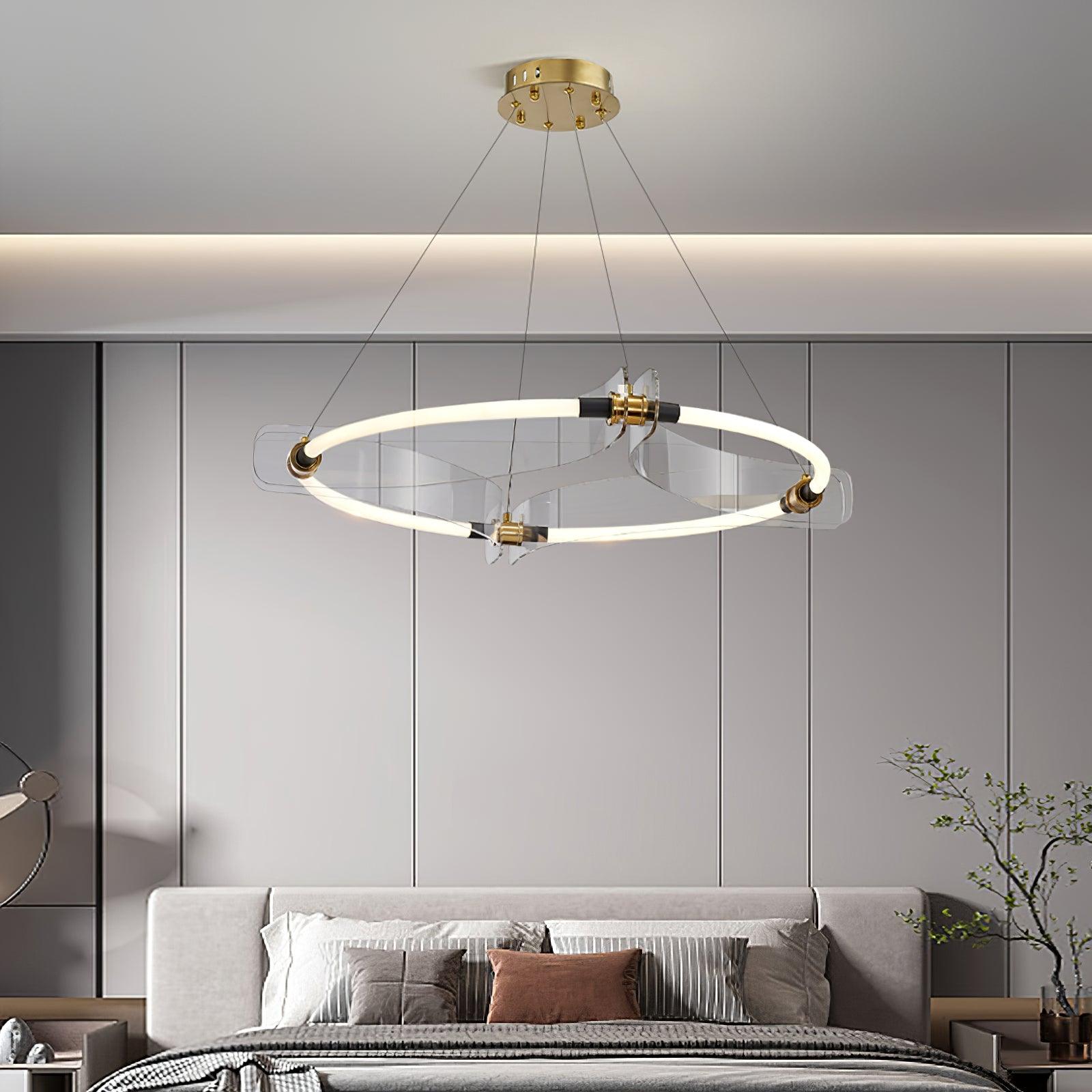 Lustra Goldfarbener Moderner Kronleuchter-Letslighting