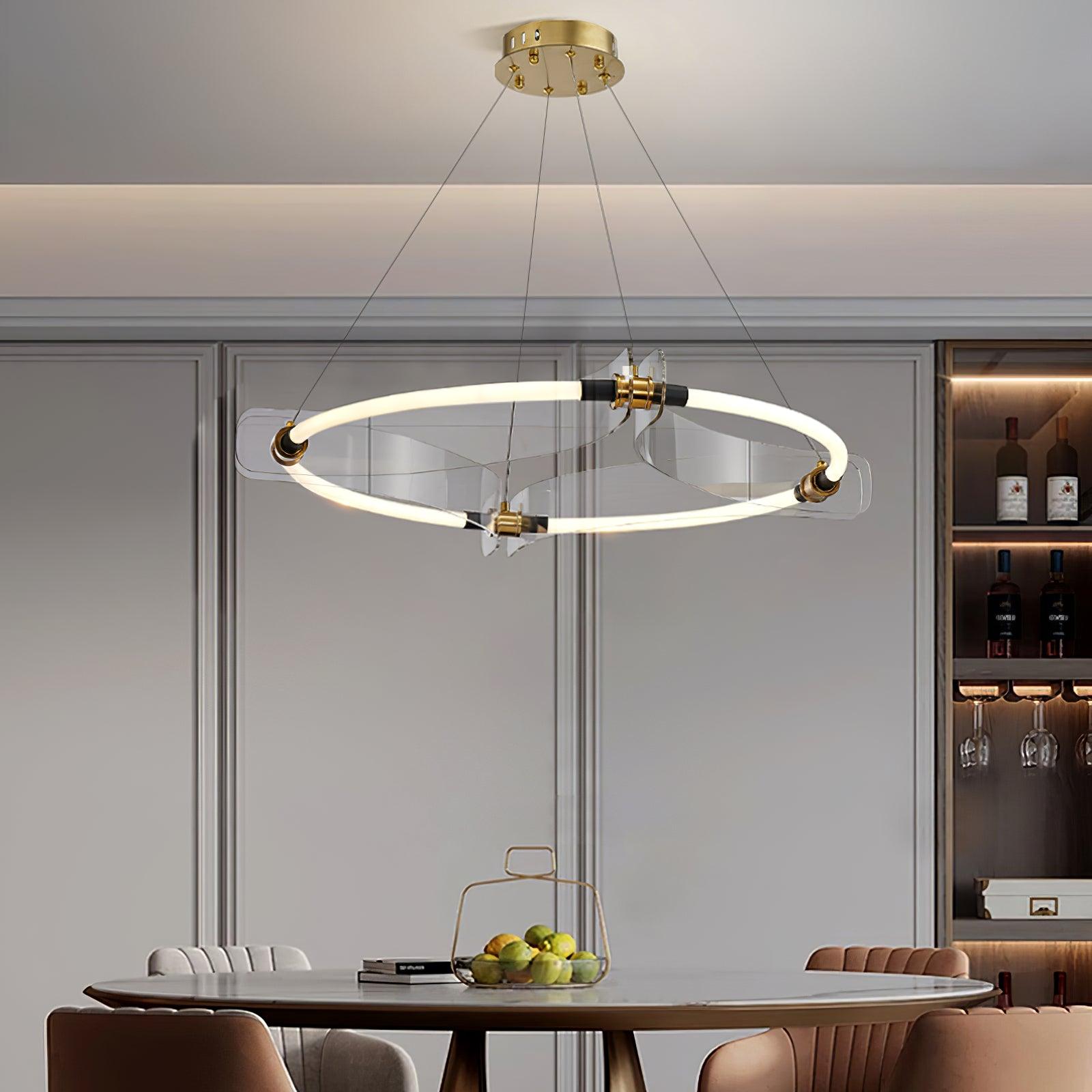 Lustra Goldfarbener Moderner Kronleuchter-Letslighting