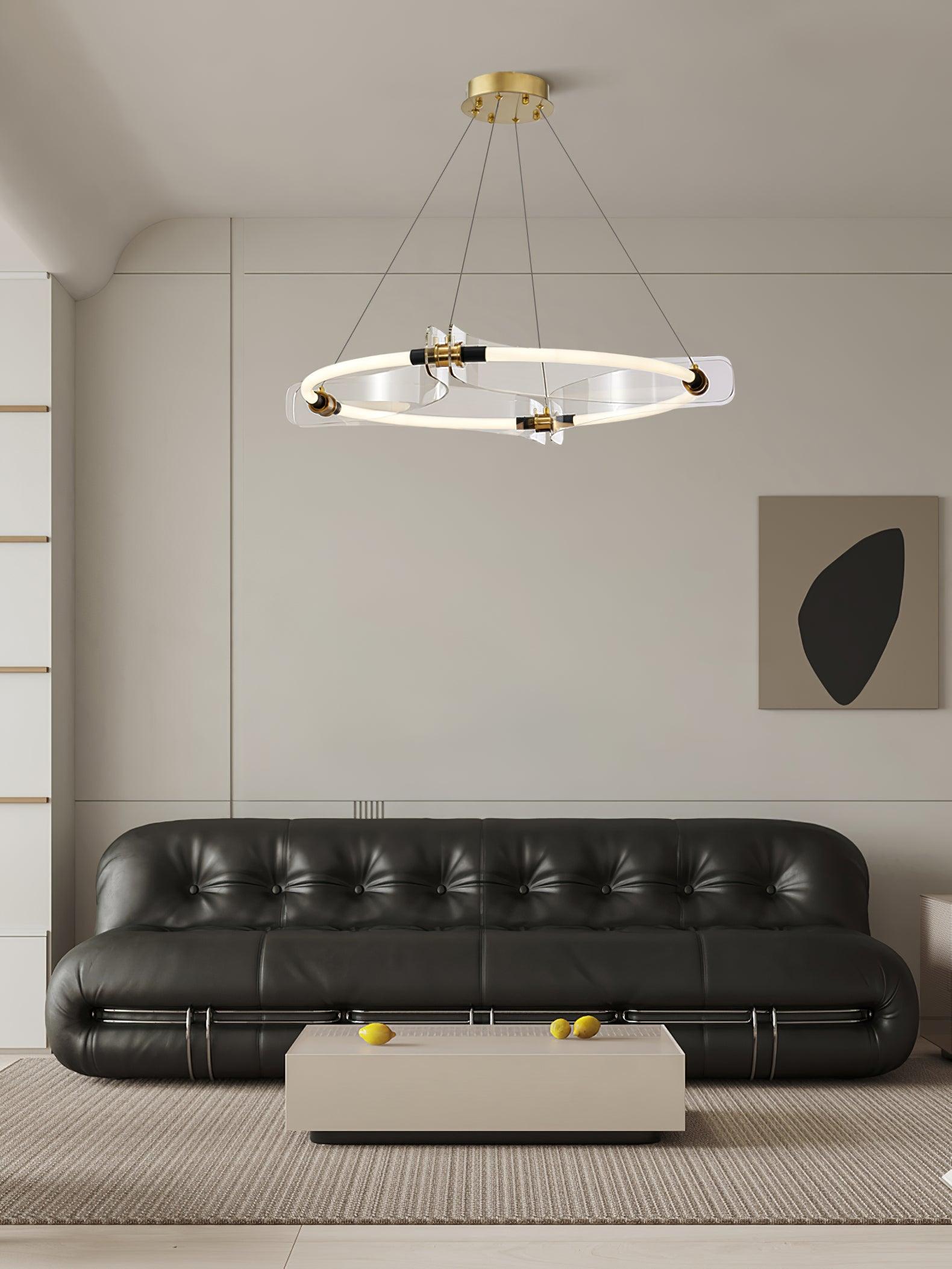 Lustra Goldfarbener Moderner Kronleuchter-Letslighting