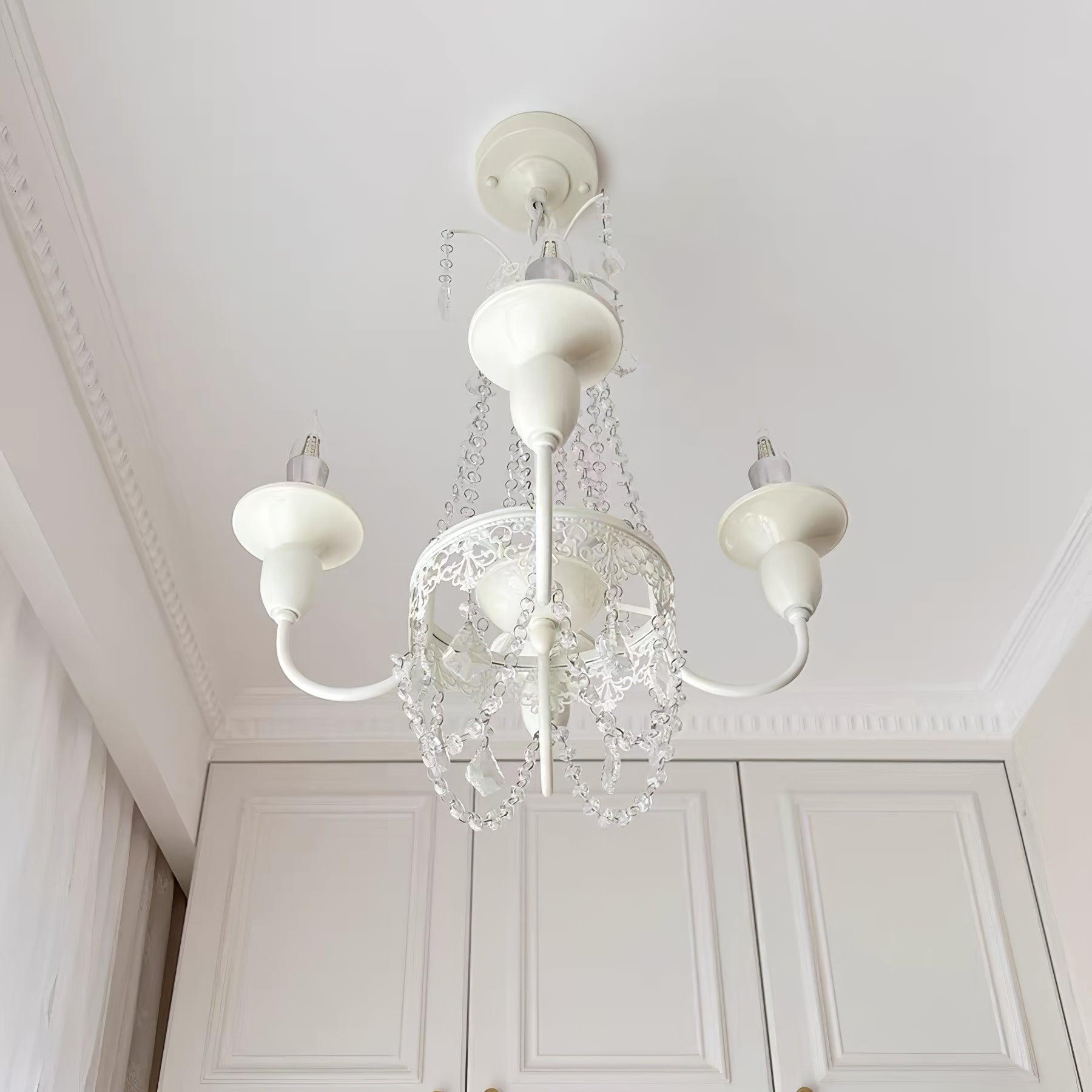 Lustra Kronleuchter Rosa Glas Elegant Wohnzimmer Schlafzimmer-Letslighting
