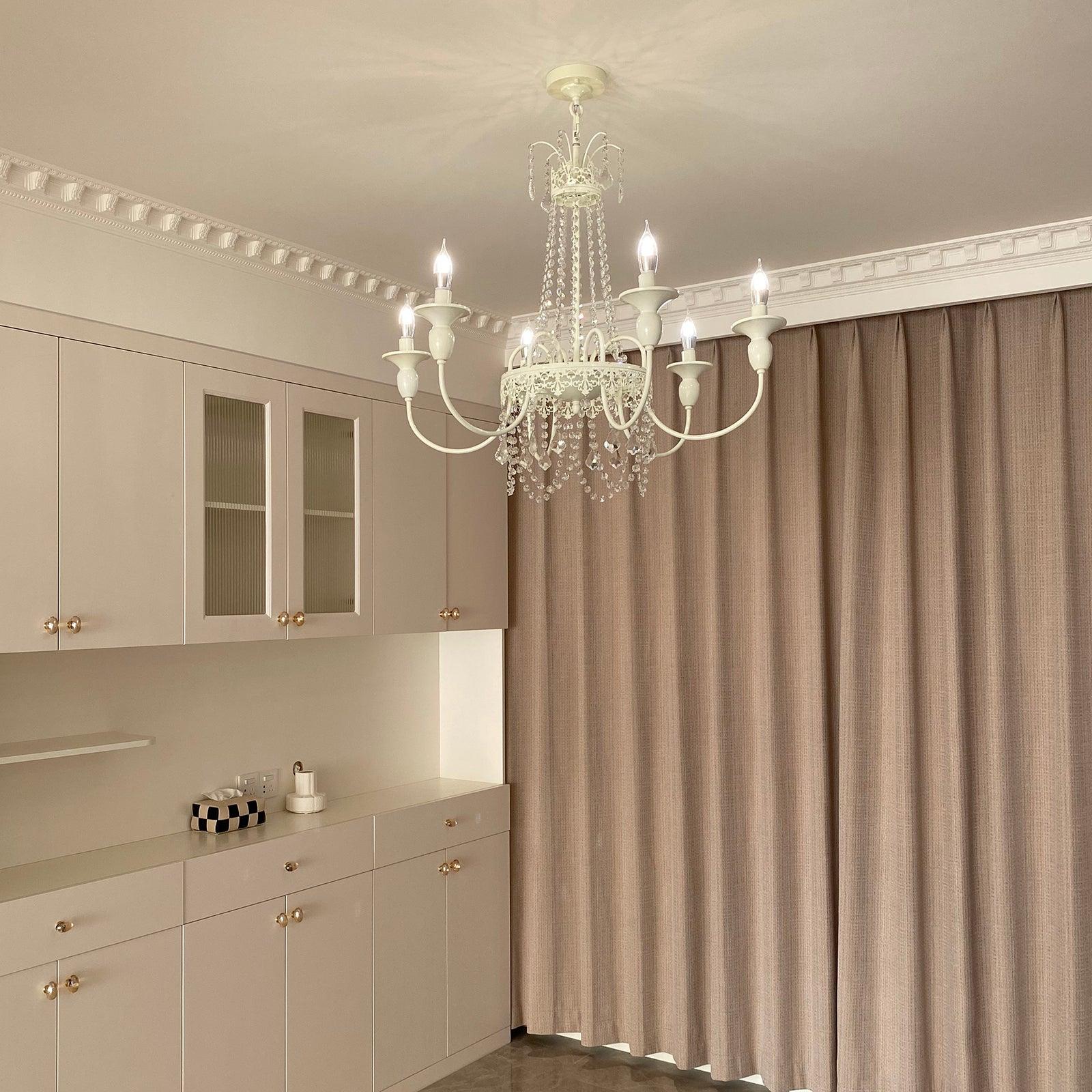 Lustra Kronleuchter Rosa Glas Elegant Wohnzimmer Schlafzimmer-Letslighting