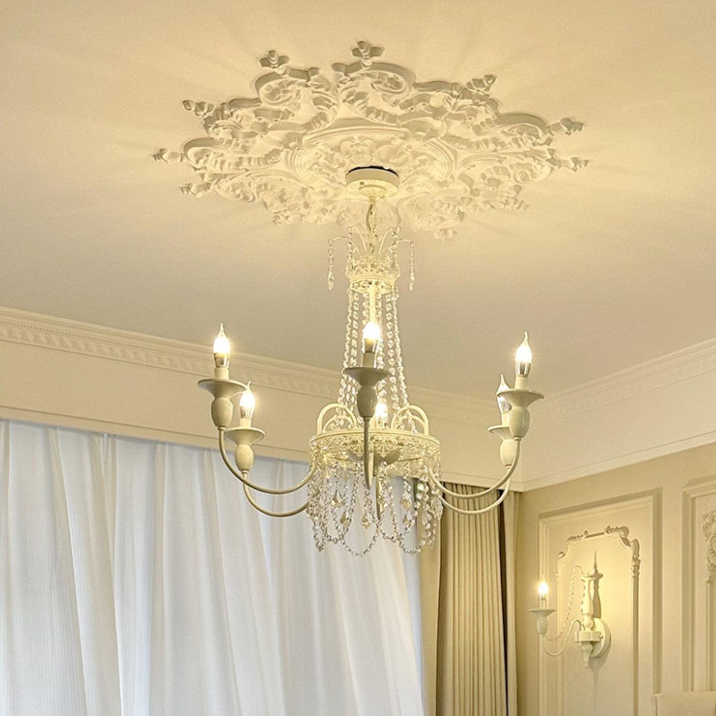Lustra Kronleuchter Rosa Glas Elegant Wohnzimmer Schlafzimmer-Letslighting