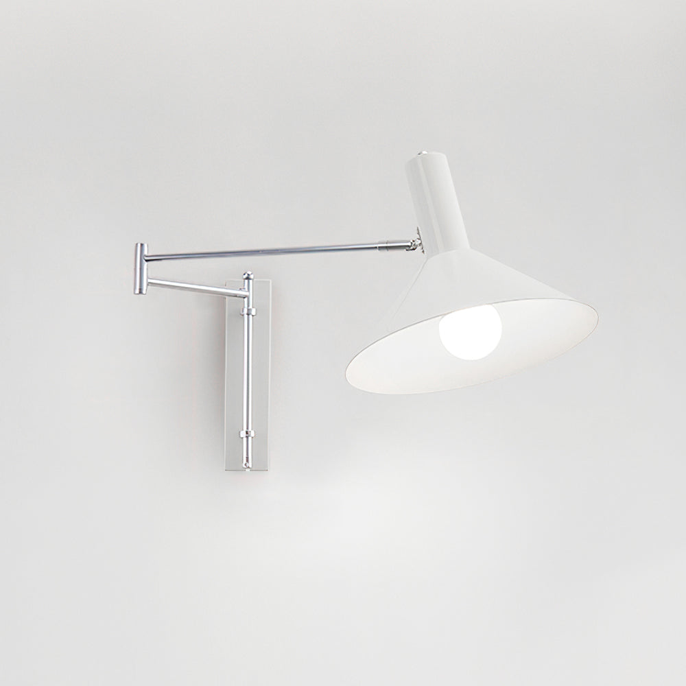 Wandleuchte Modern Verstellbar Metall Arm Rot Schirm Leselicht-Letslighting