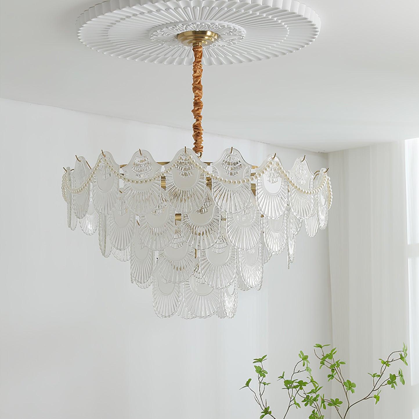 Lustra Kronleuchter Perle Glasschale-Letslighting