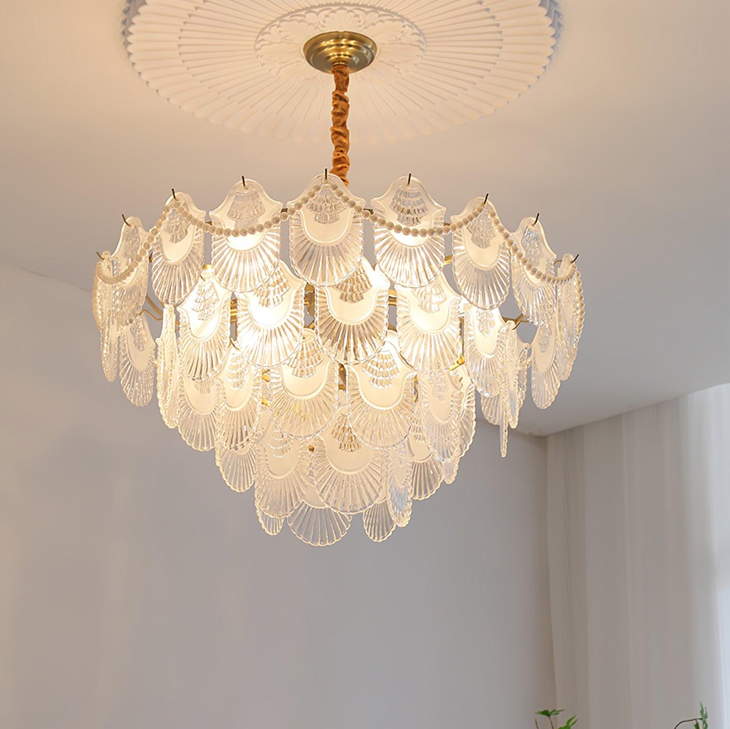 Lustra Kronleuchter Perle Glasschale-Letslighting
