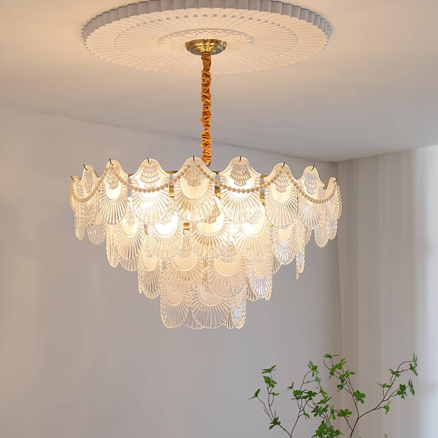 Lustra Kronleuchter Perle Glasschale-Letslighting