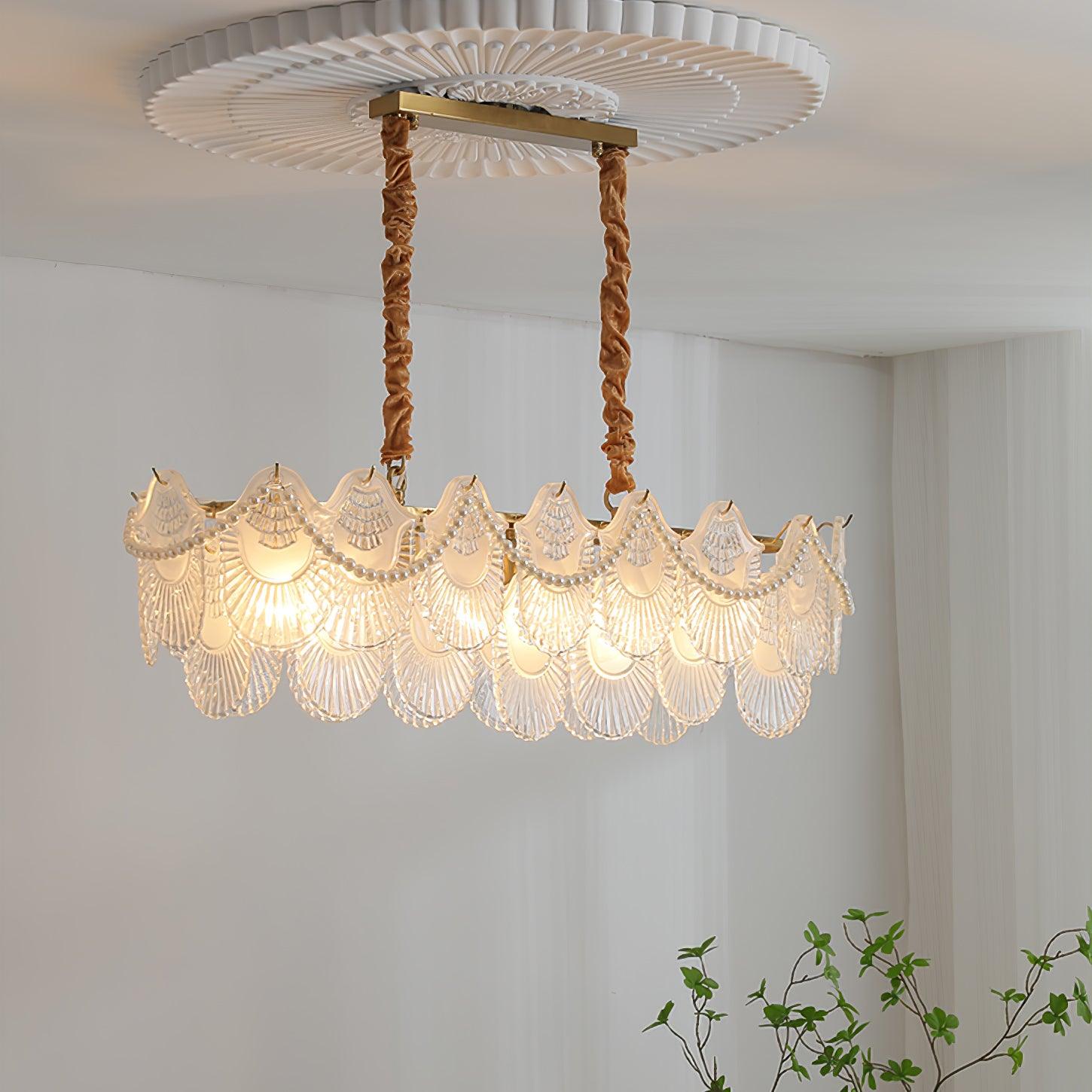 Lustra Kronleuchter Perle Glasschale-Letslighting