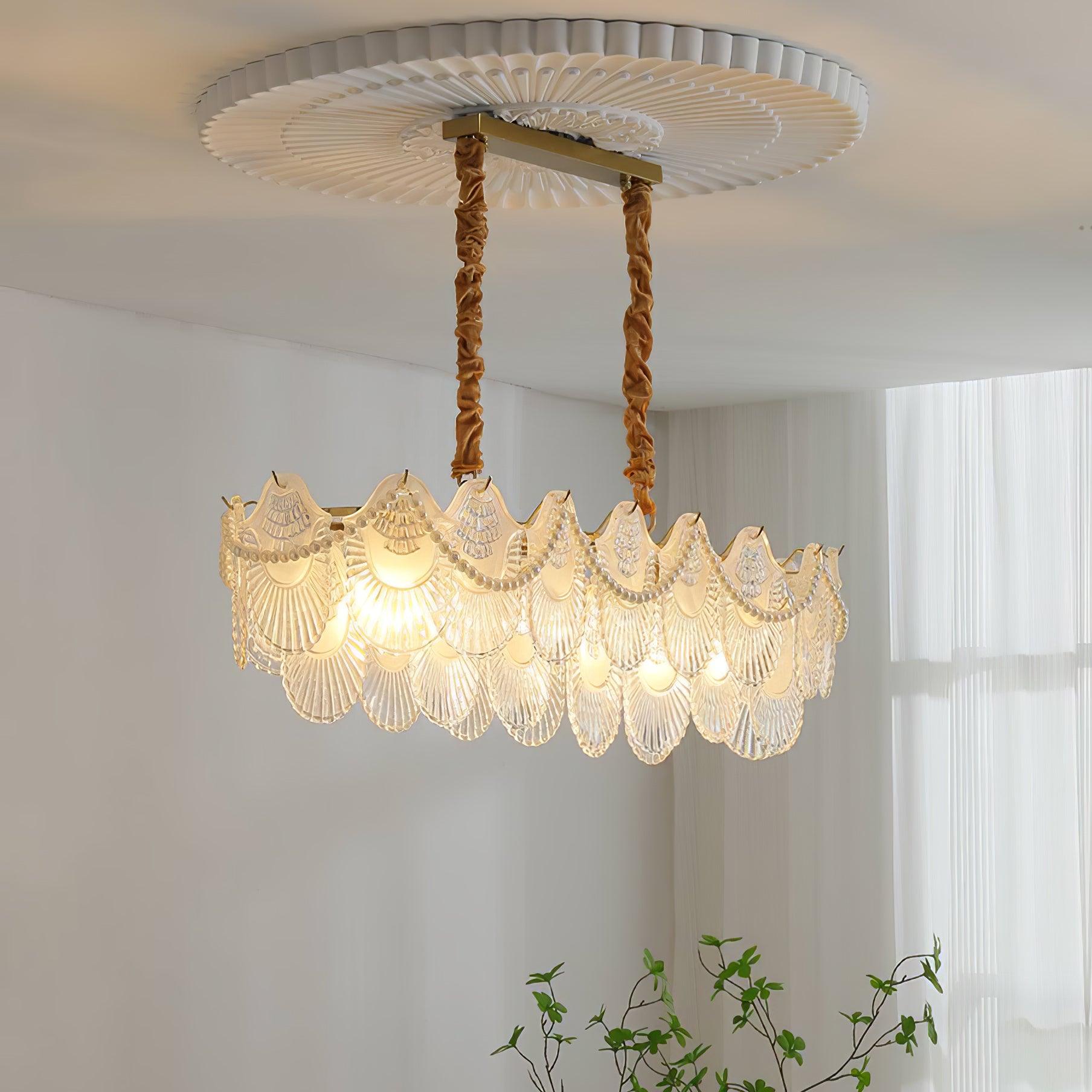 Lustra Kronleuchter Perle Glasschale-Letslighting