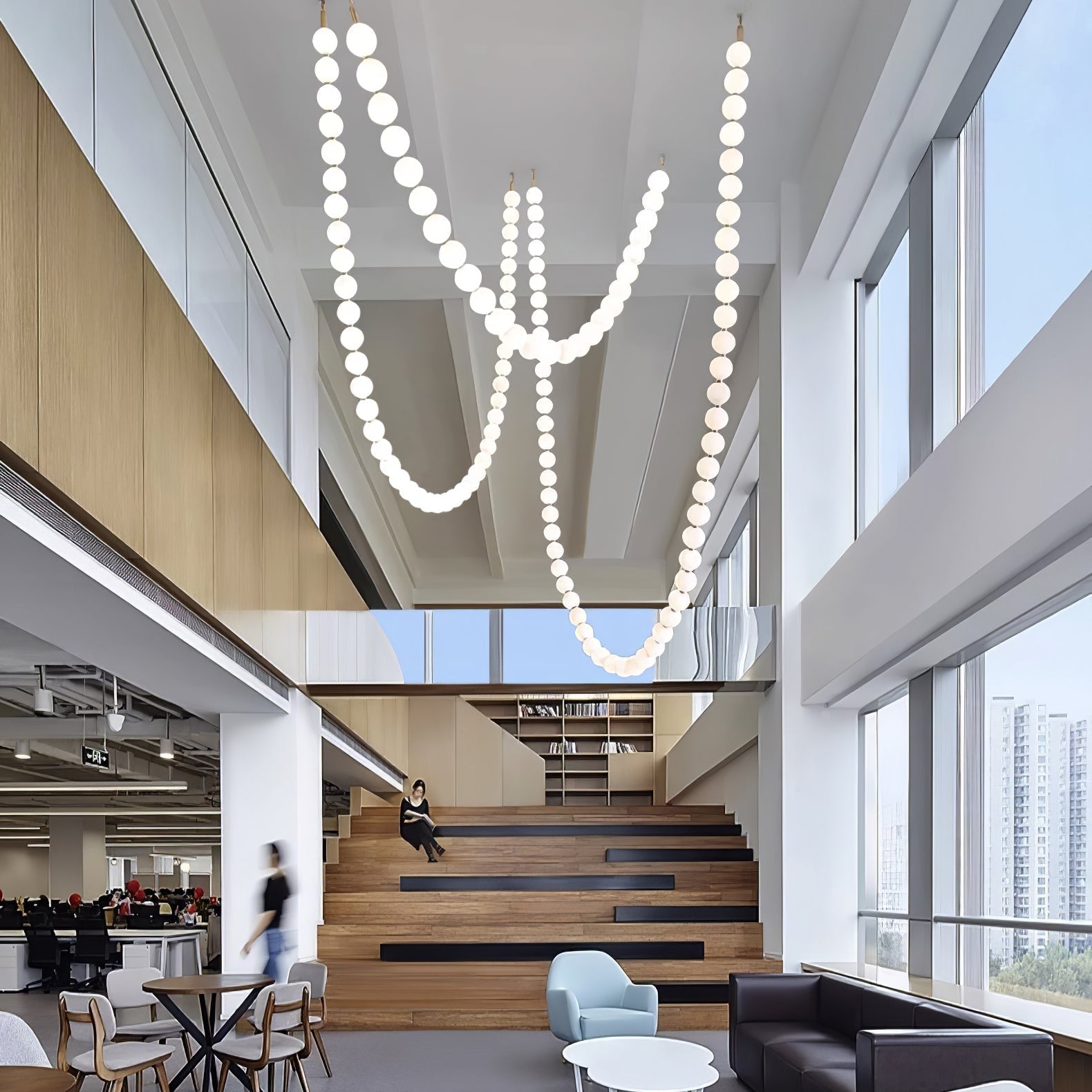 Vicariel Perlenkette Kugeln Glas Kronleuchter-Letslighting