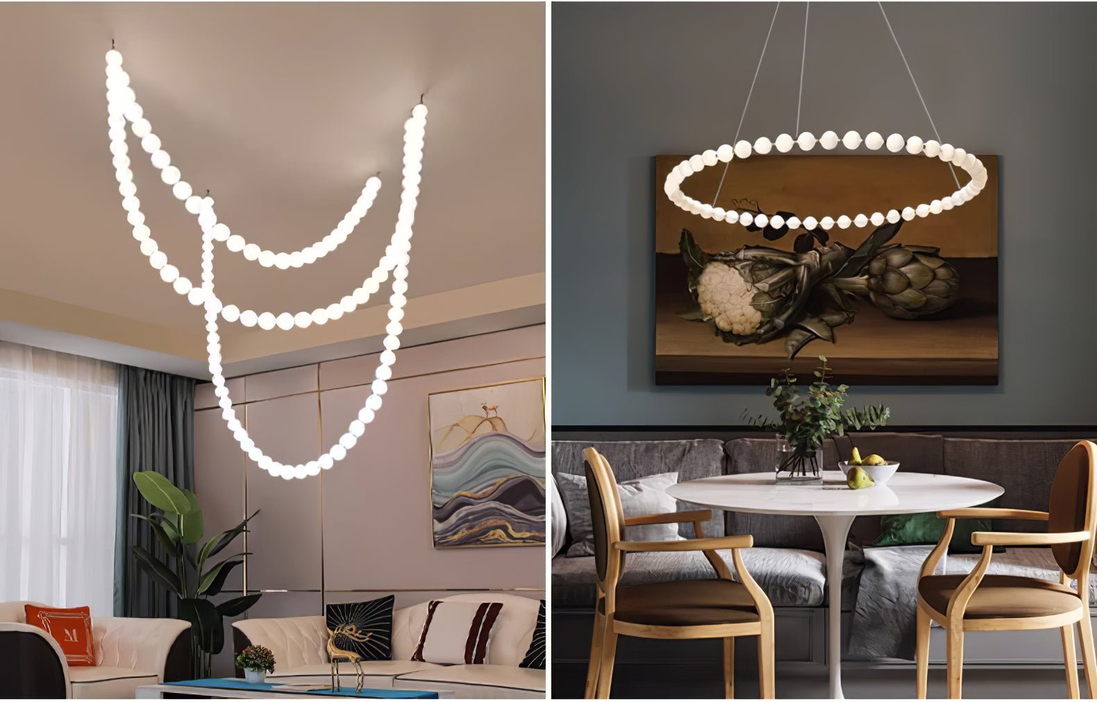 Vicariel Perlenkette Kugeln Glas Kronleuchter-Letslighting