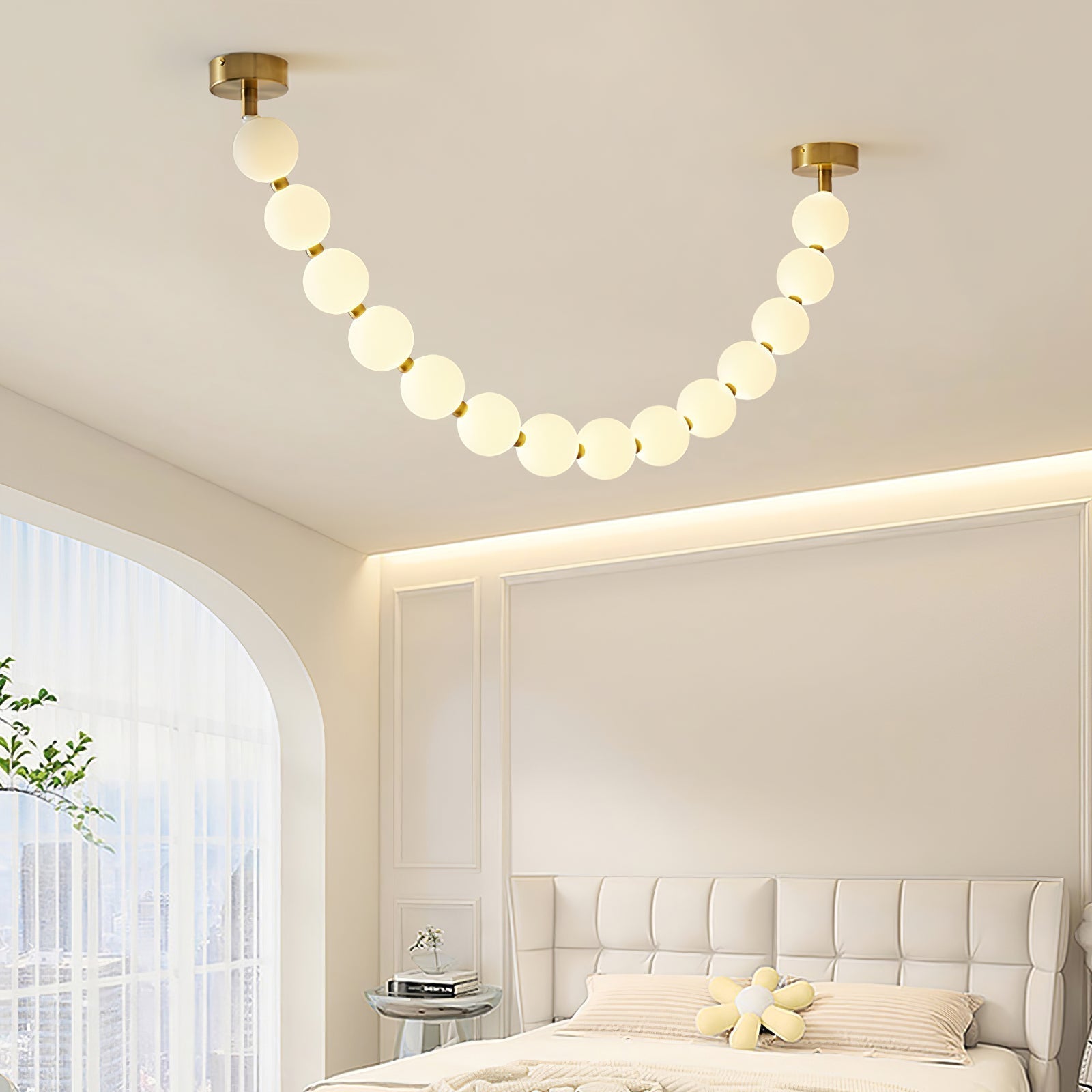 Vicariel Perlenkette Kugeln Glas Kronleuchter-Letslighting