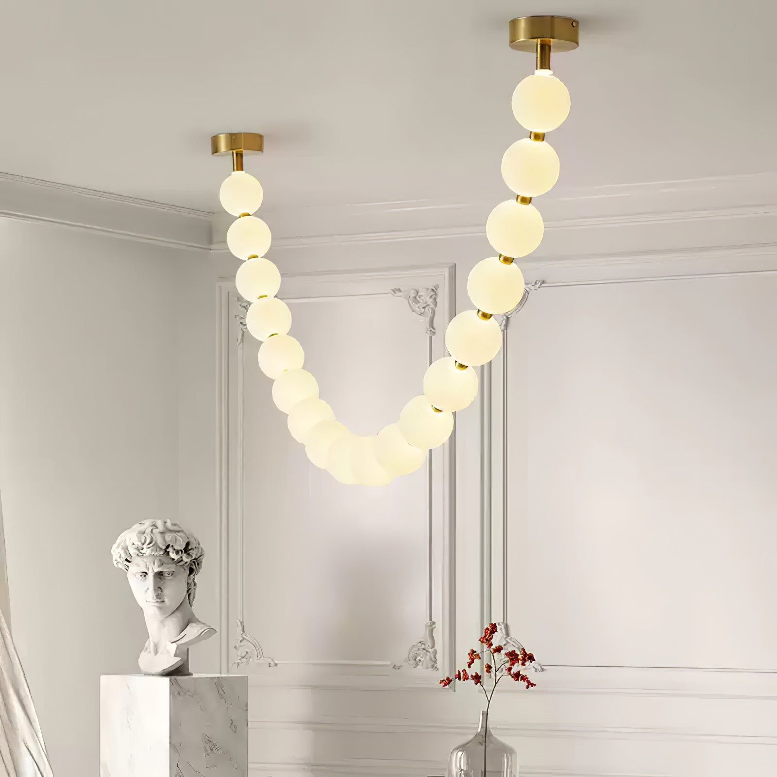 Vicariel Perlenkette Kugeln Glas Kronleuchter-Letslighting