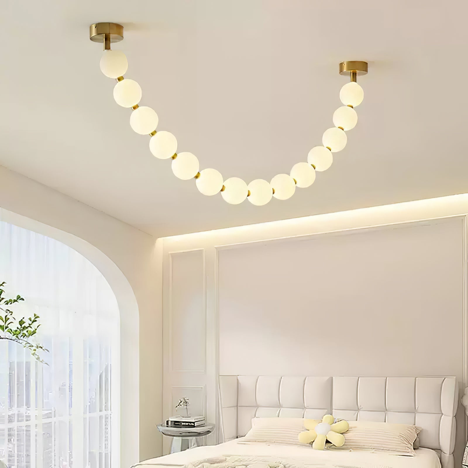 Vicariel Perlenkette Kugeln Glas Kronleuchter-Letslighting
