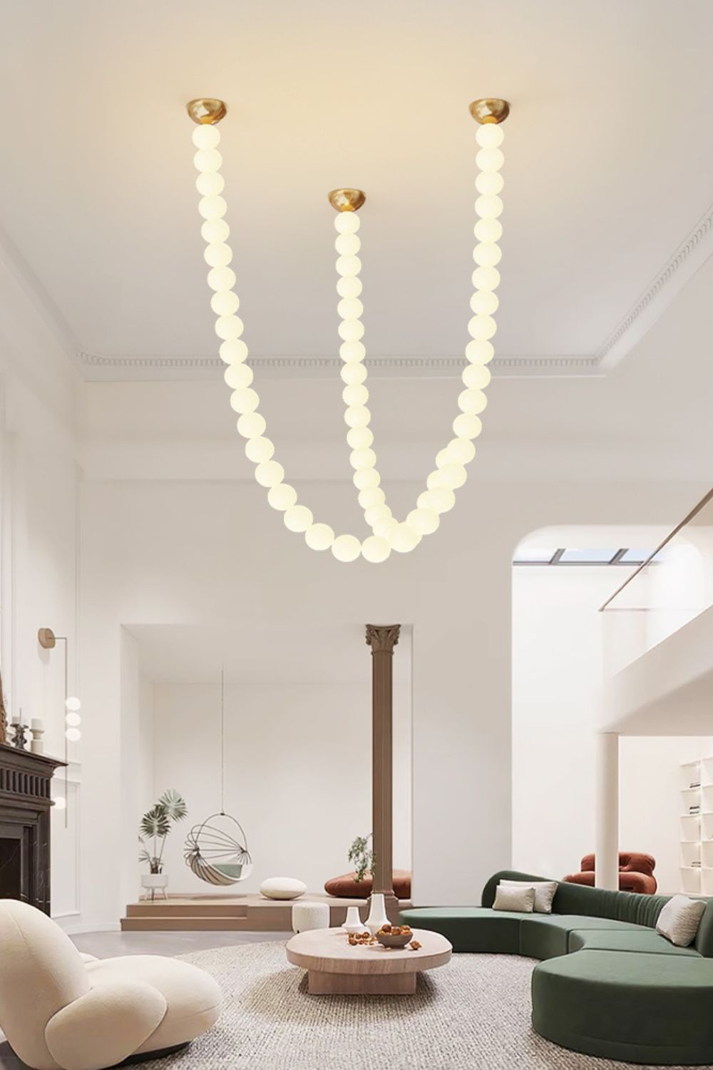 Vicariel Perlenkette Kugeln Glas Kronleuchter-Letslighting