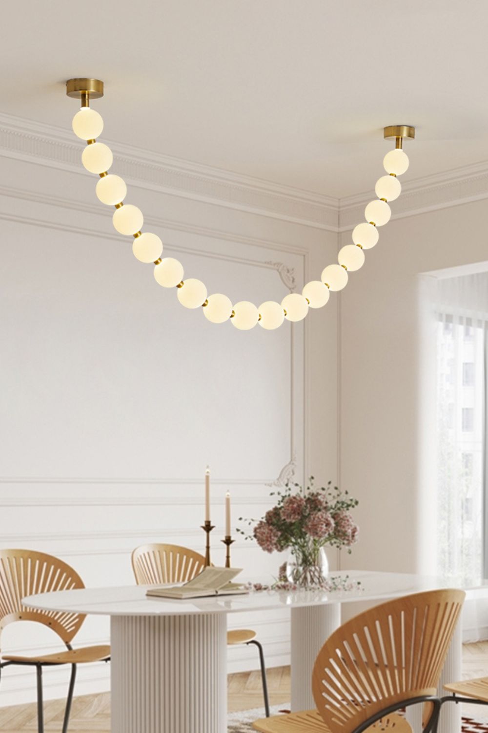 Vicariel Perlenkette Kugeln Glas Kronleuchter-Letslighting