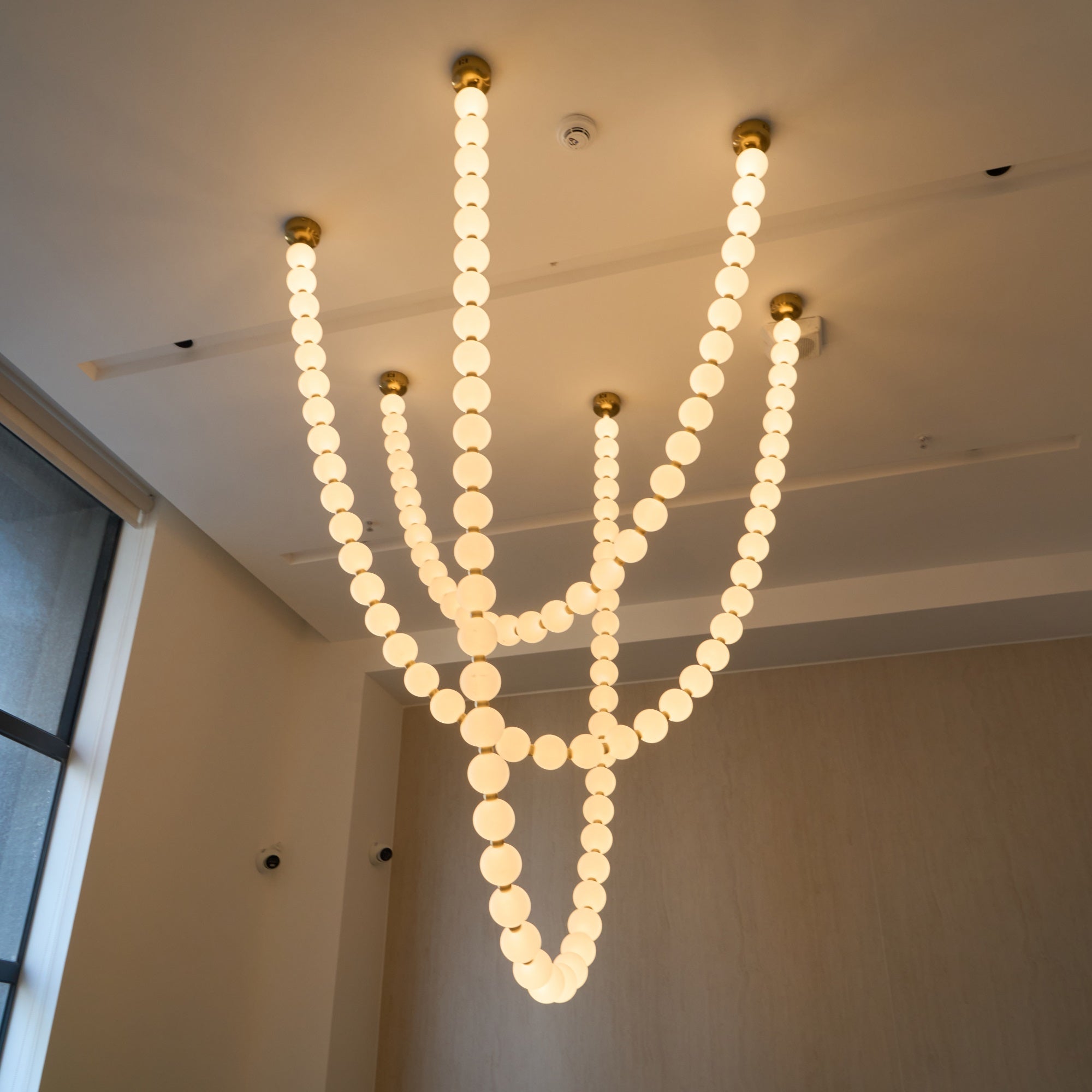 Icarara Glas Modern Perlenkette Kronleuchter-Letslighting