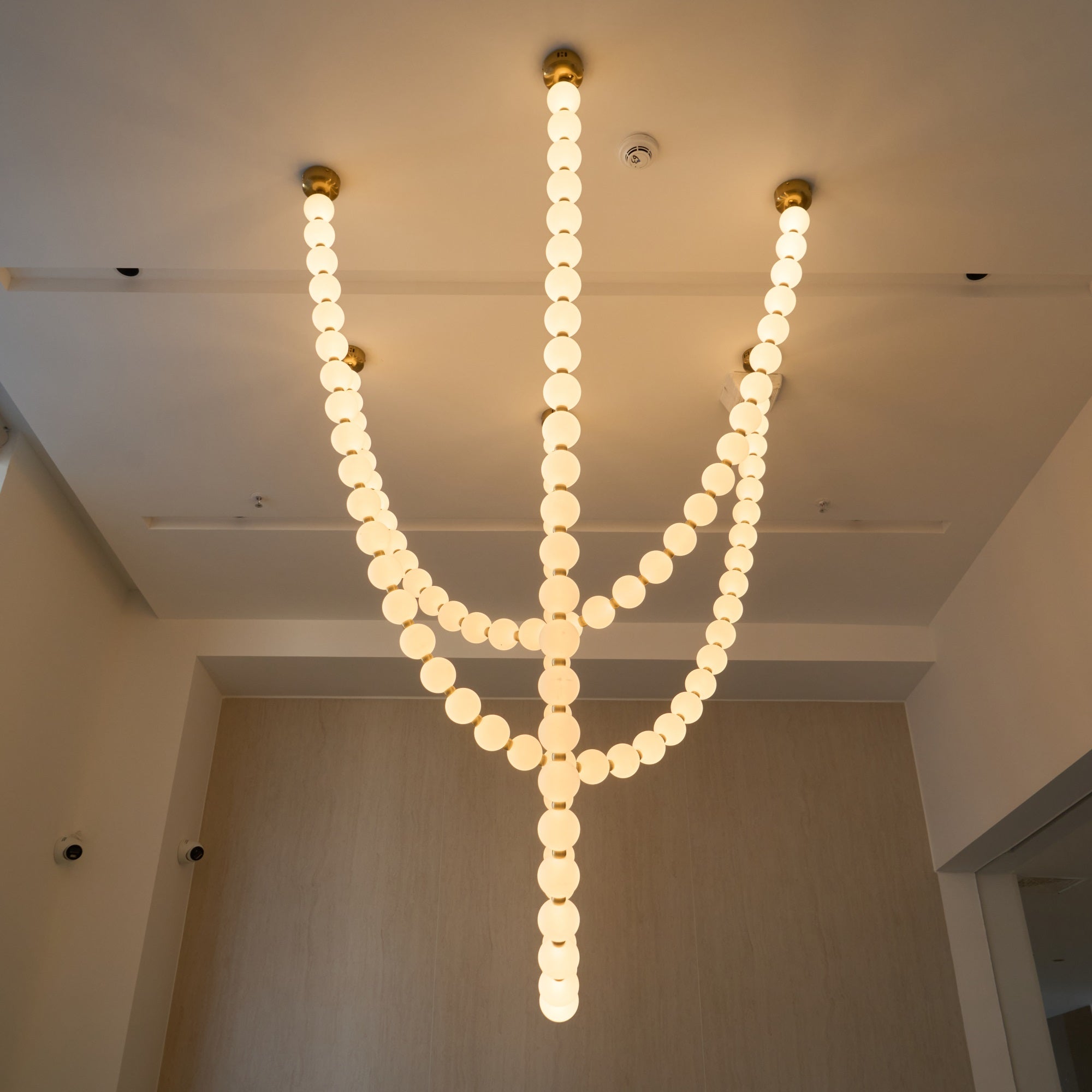 Icarara Glas Modern Perlenkette Kronleuchter-Letslighting