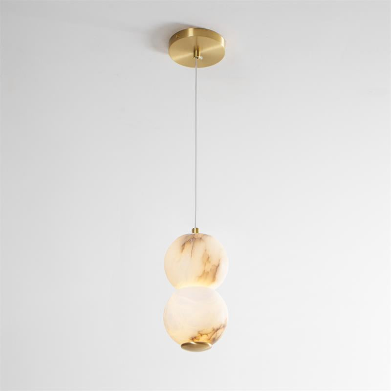 Elore Modern Minimalist Pearl Alabaster Pendant Light - Letslighting