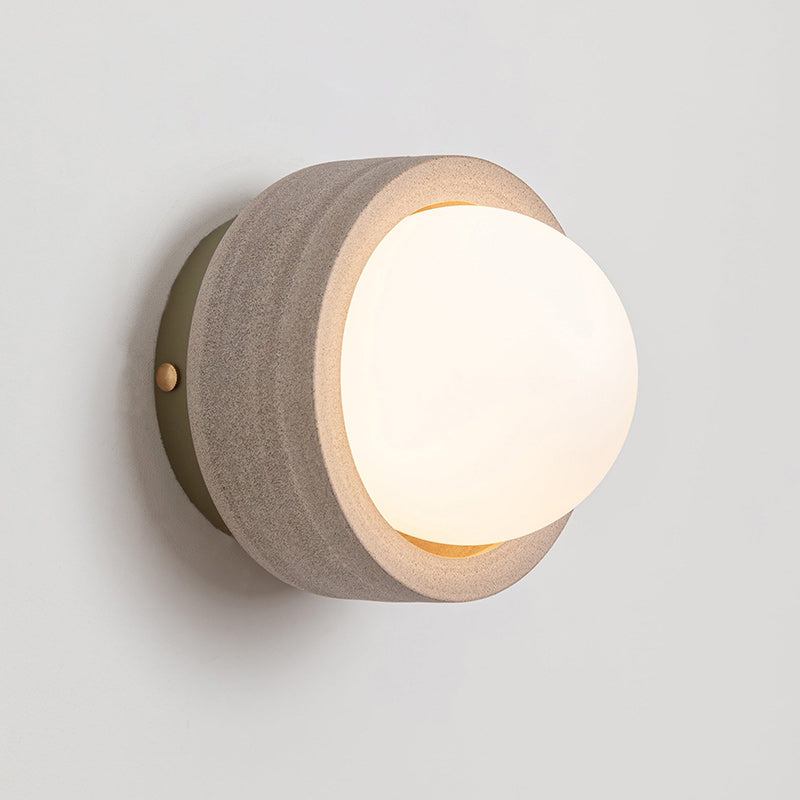 Carinor Modern Minimalist Travertine Metal Wall Lamp - Letslighting
