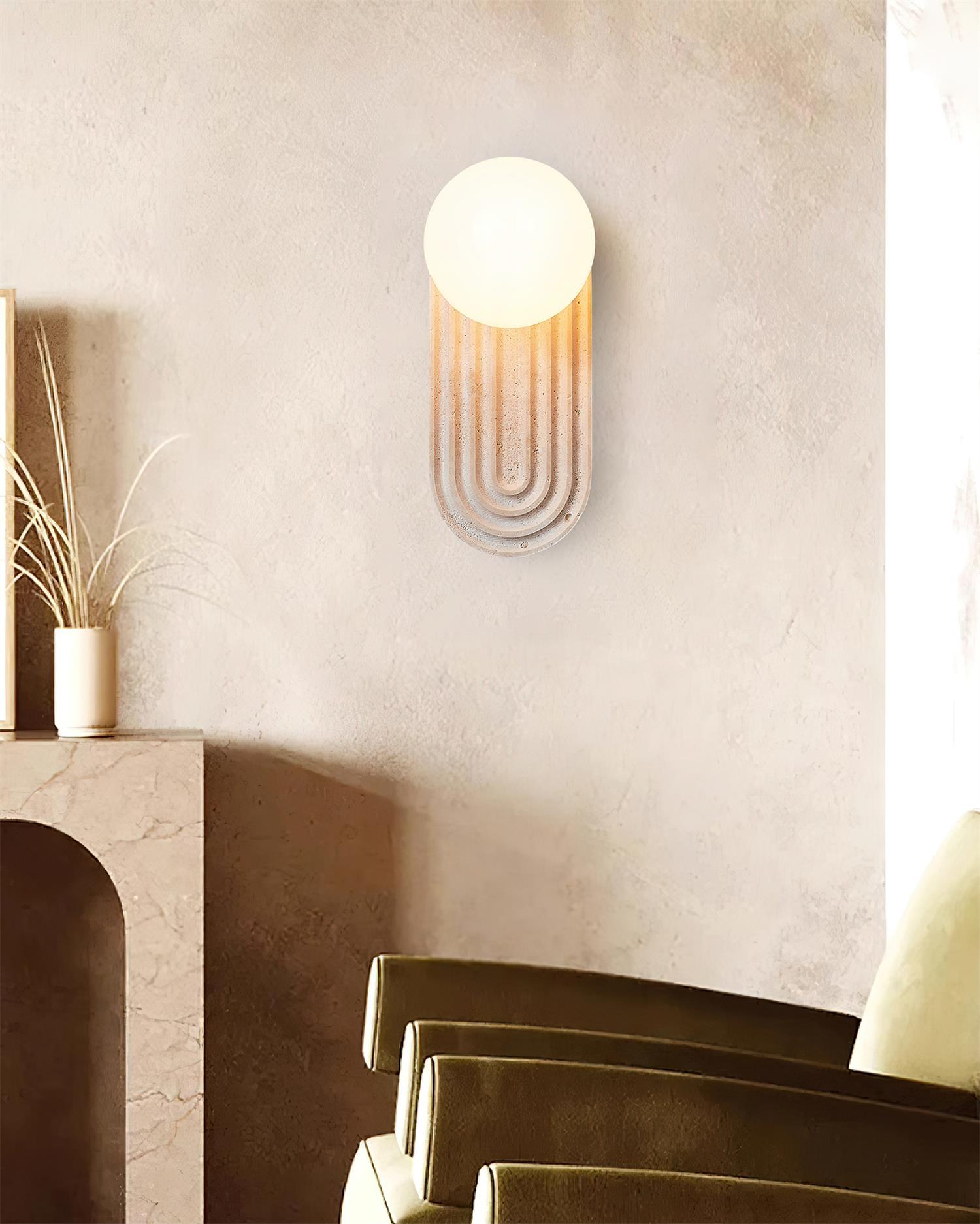 Pebivo Travertine Wall Lamp - Letslighting