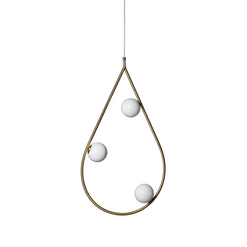 Ertheion Perlen Messing Glas Pendelleuchte-Letslighting