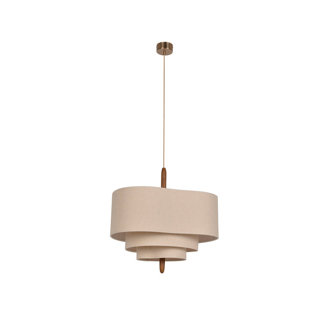 Altheus Stoff Premium Nordisch Kiesel Pendelleuchte-Letslighting