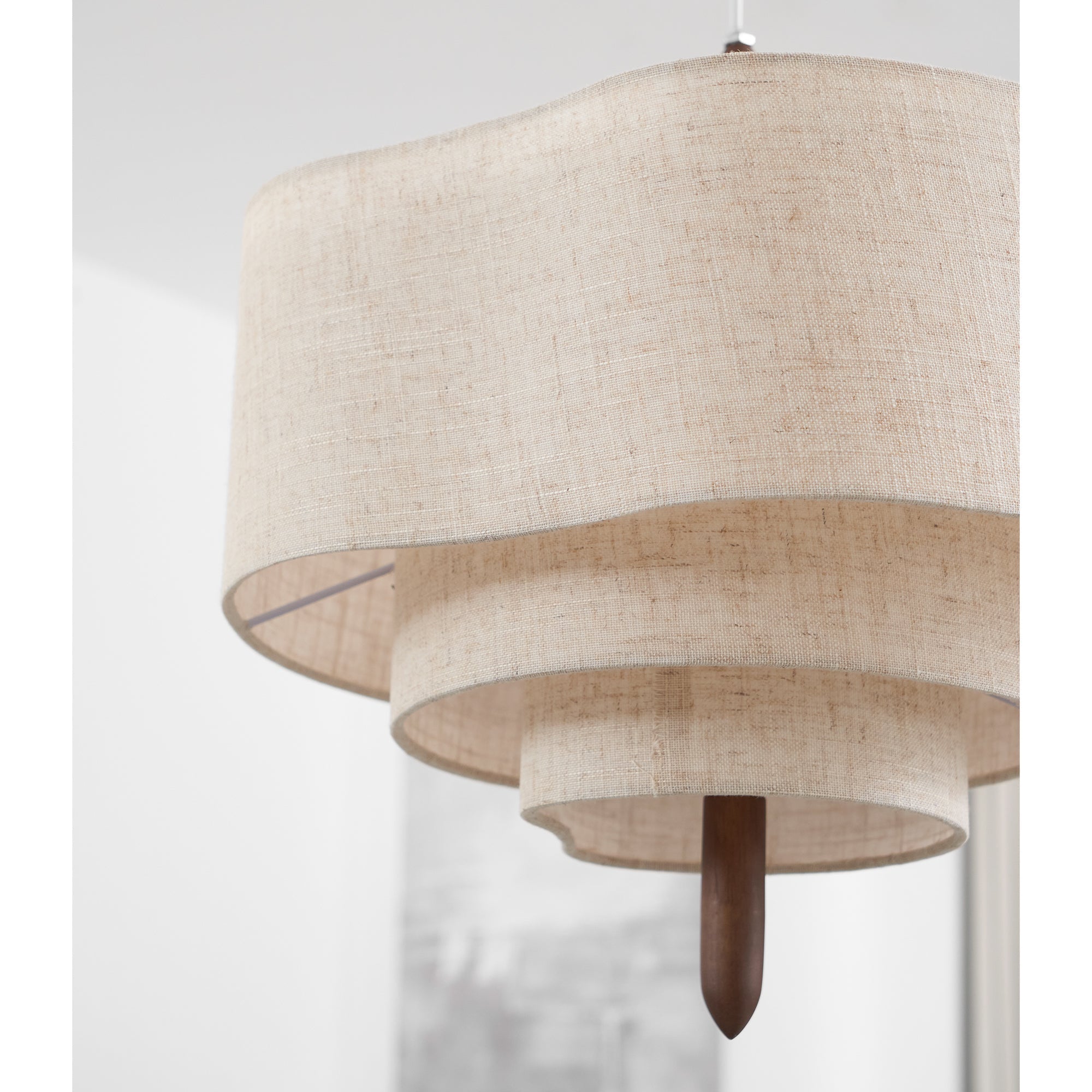 Altheus Stoff Premium Nordisch Kiesel Pendelleuchte-Letslighting