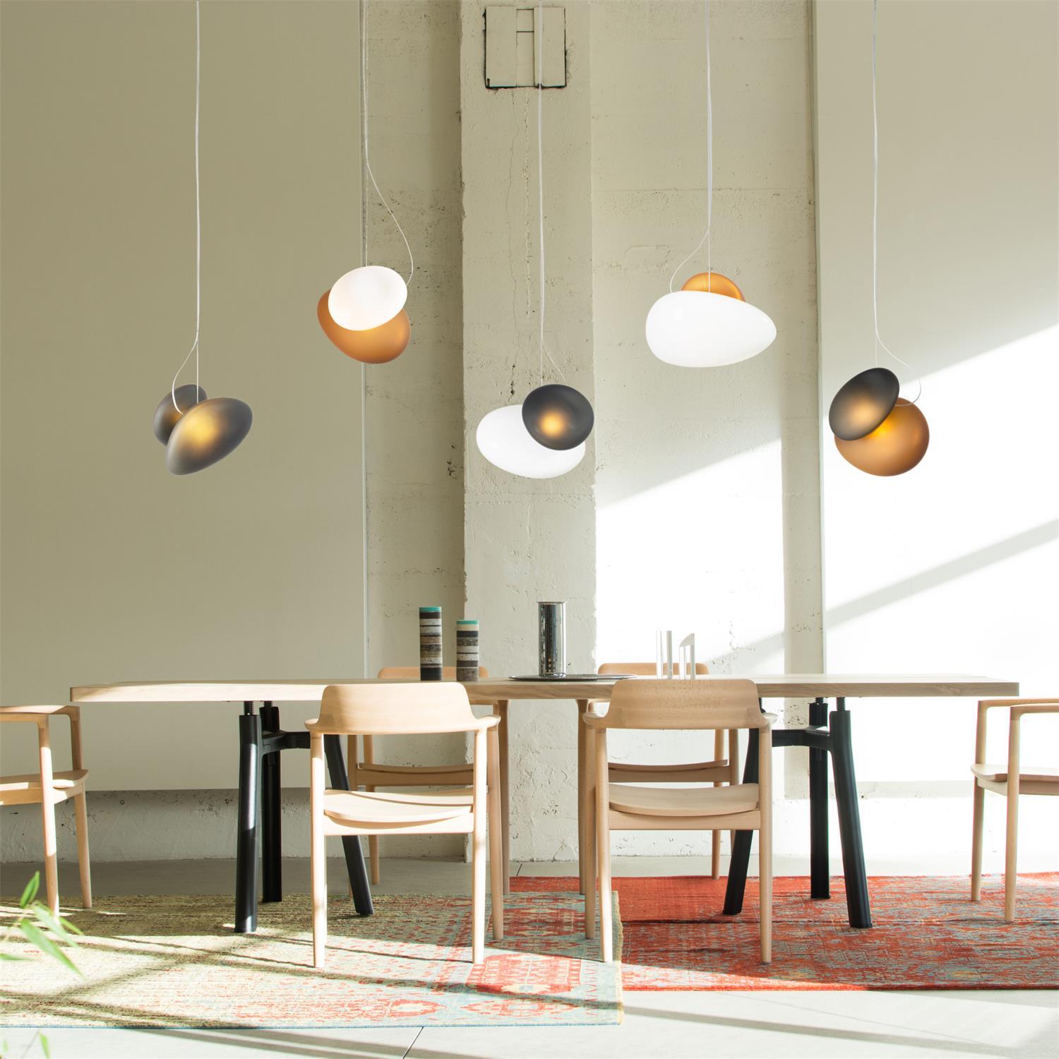Eclipse Mattglas Pendelleuchte-Letslighting