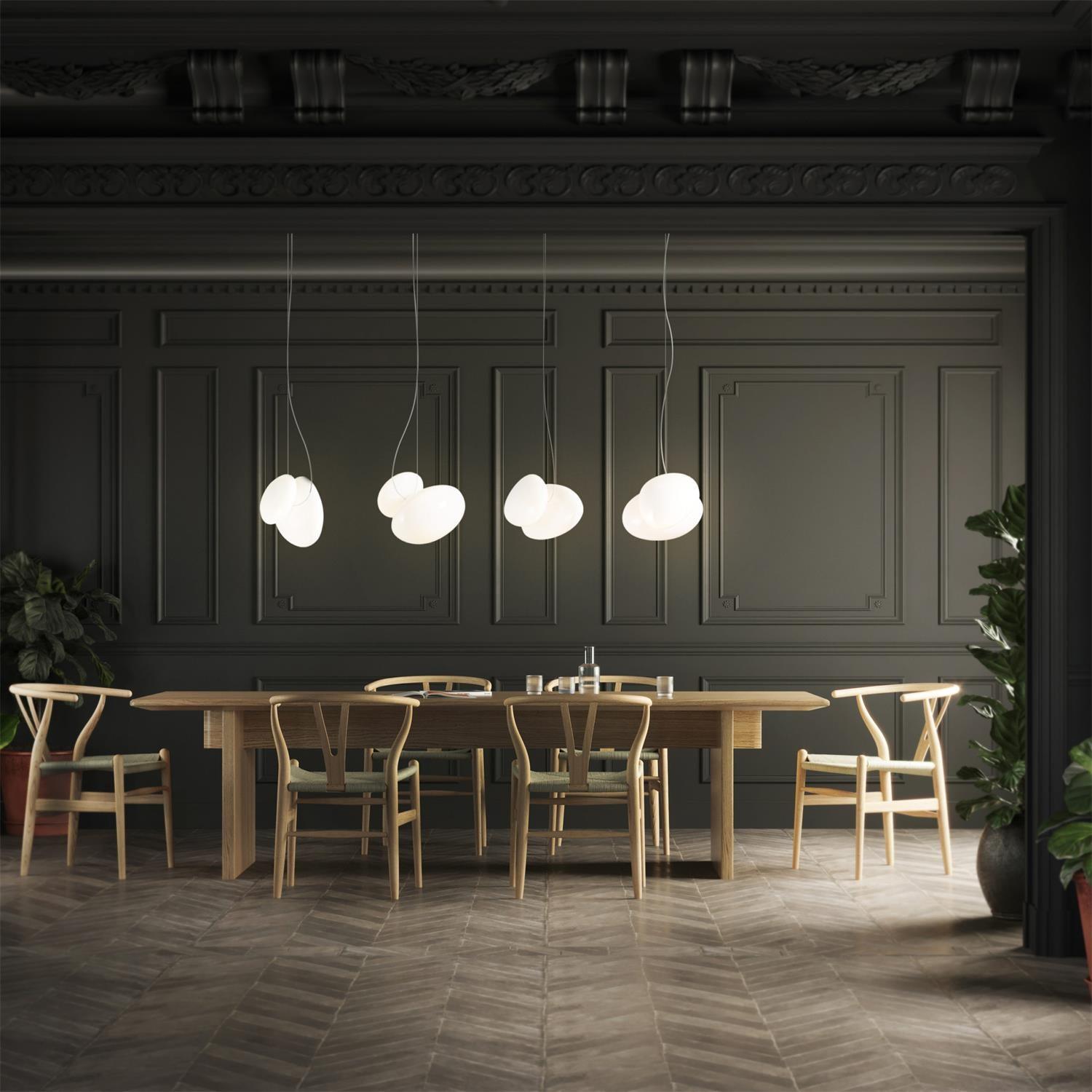 Eclipse Mattglas Pendelleuchte-Letslighting