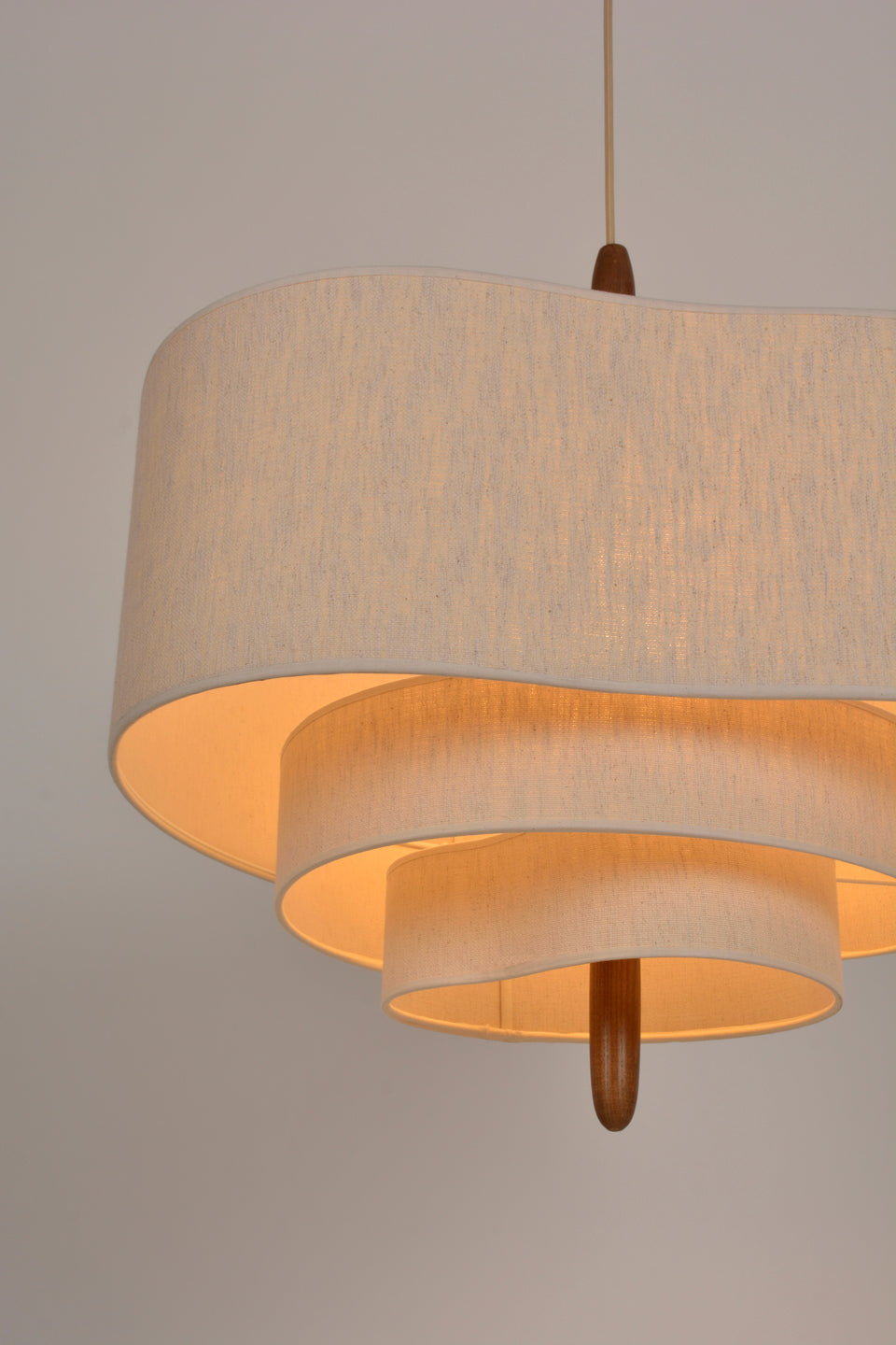 Altheus Stoff Premium Nordisch Kiesel Pendelleuchte-Letslighting