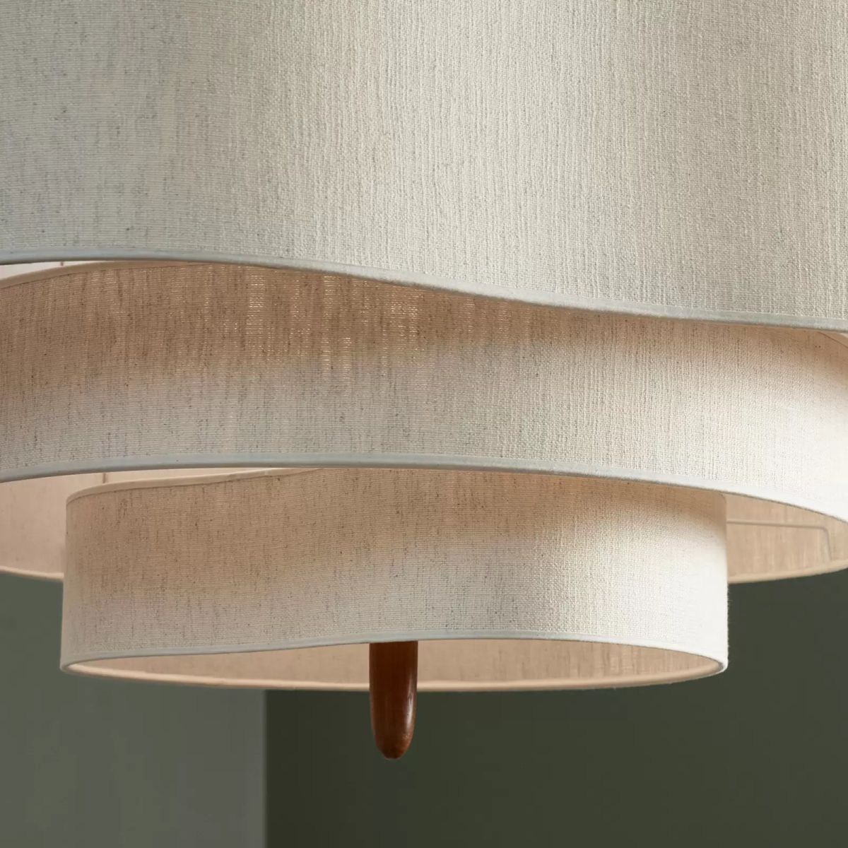 Ritta Modern Pebble Fabric Pendant Light Three Layers