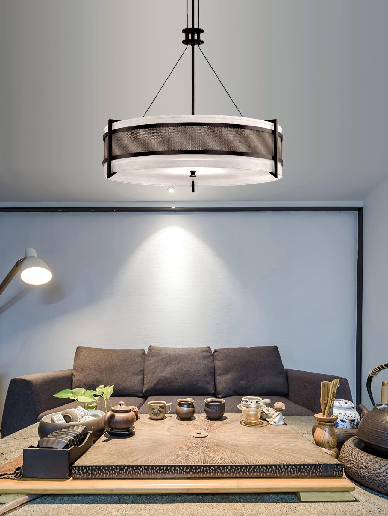 Lustra Kronleuchter Pedesina Schwarz Mesh LED-Letslighting