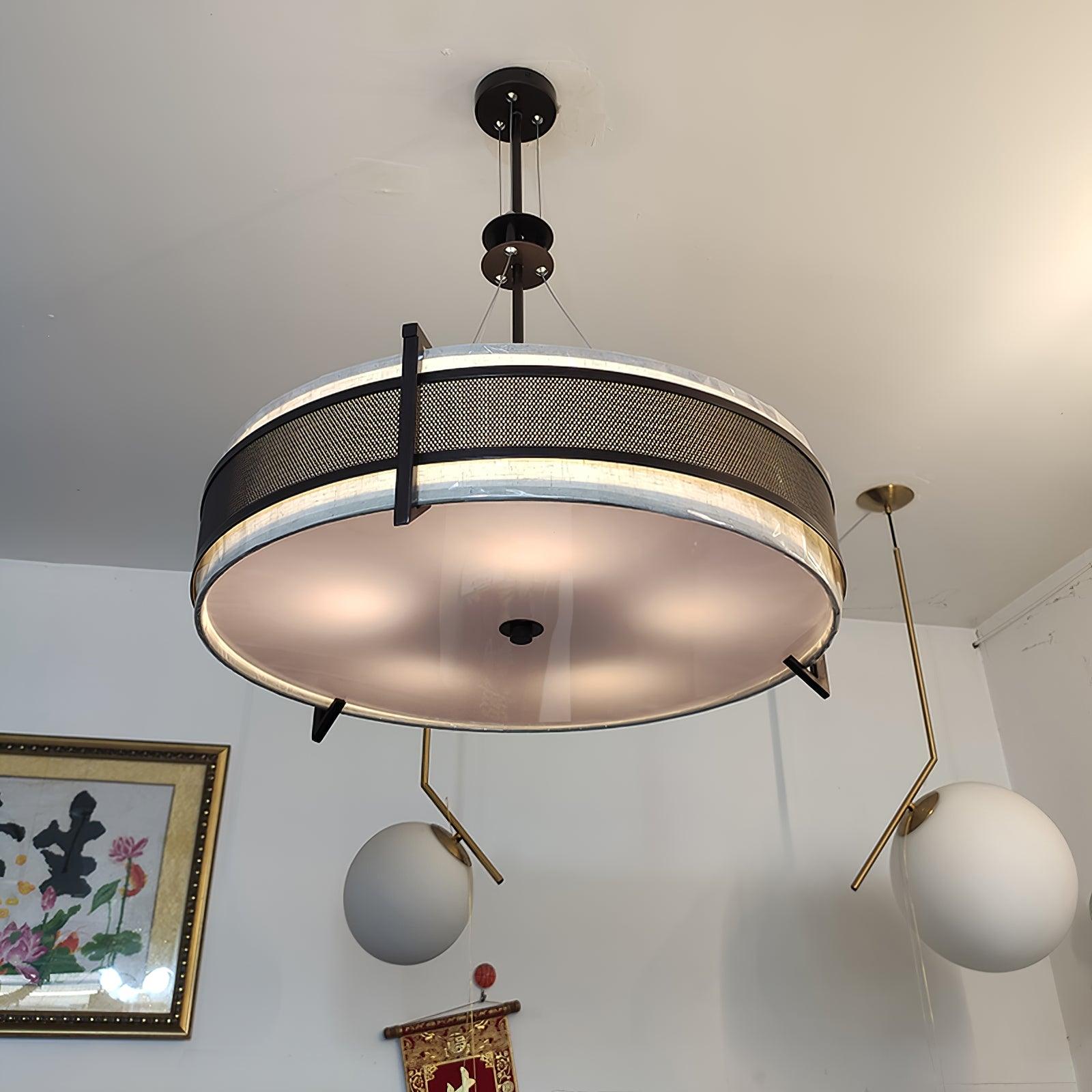 Lustra Kronleuchter Pedesina Schwarz Mesh LED-Letslighting