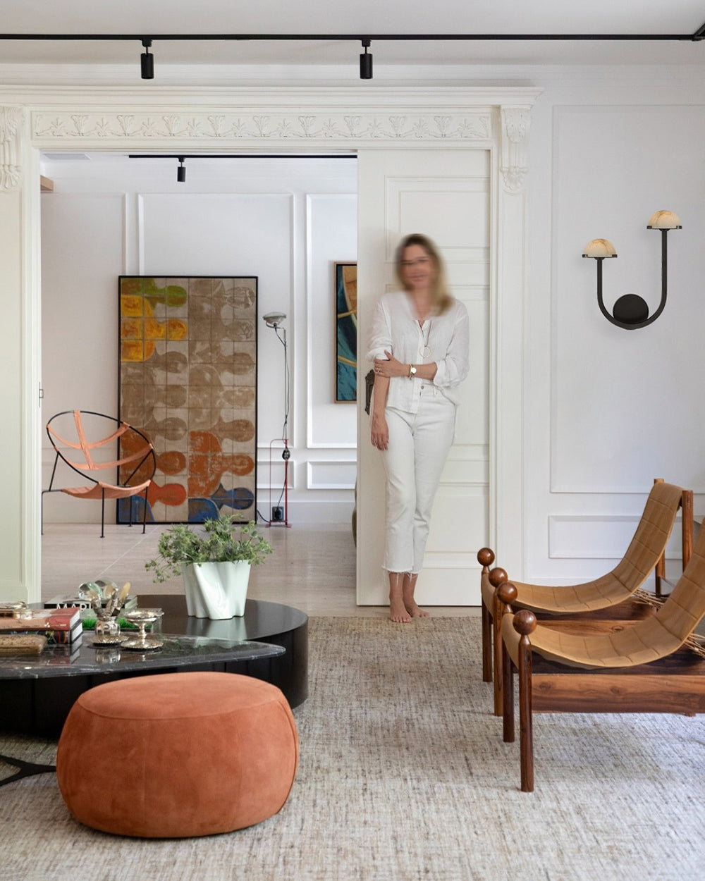 Luste Wall Lamp Asymmetrical Alabaster - Letslighting