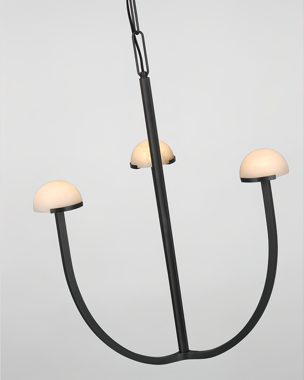 Pedra Chandelier Alabaster Minimalist Arc Geometry - Letslighting