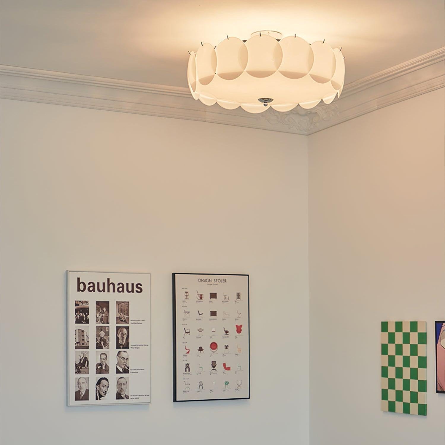 Meiho Blütenblatt-Muschel-Deckenleuchte