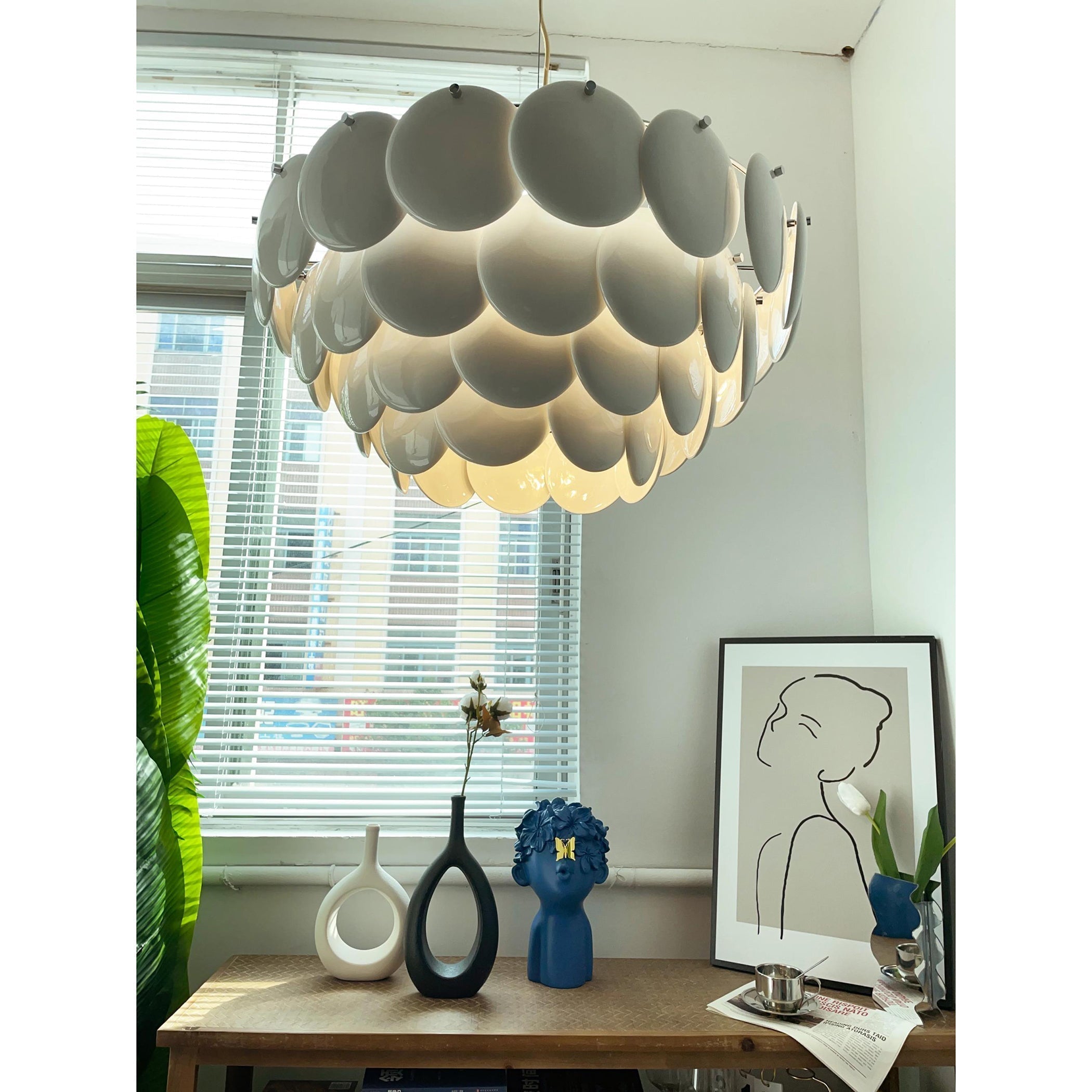 Coshael Postmoderne Luxus Keramik Kronleuchter-Letslighting