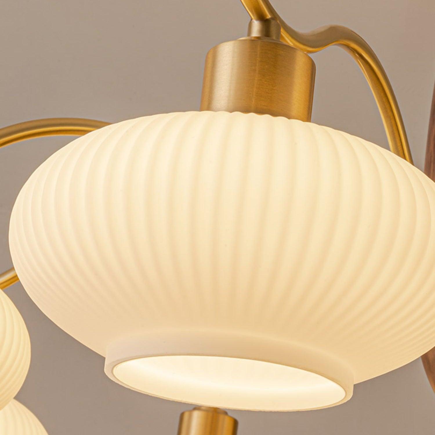Cavien Messing Walnuss Kronleuchter-Letslighting