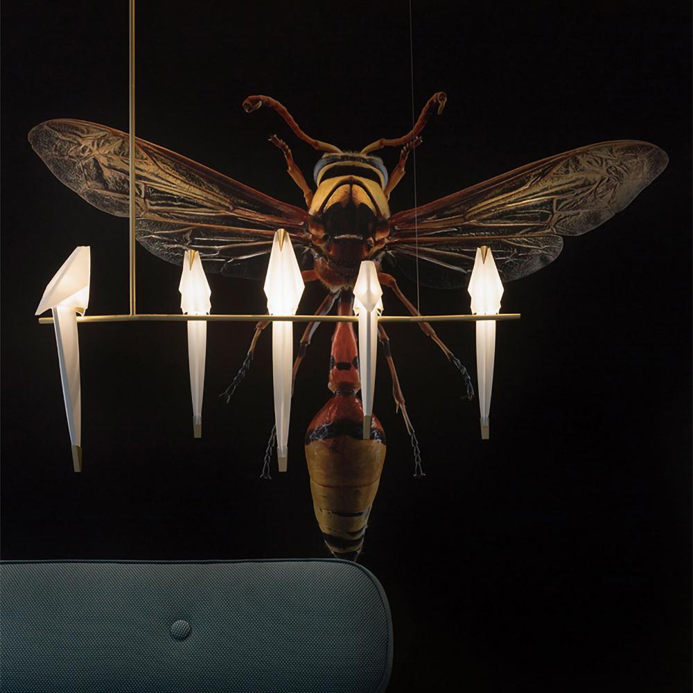 Paper Crane Bird LED Chandelier - Blowlighting
