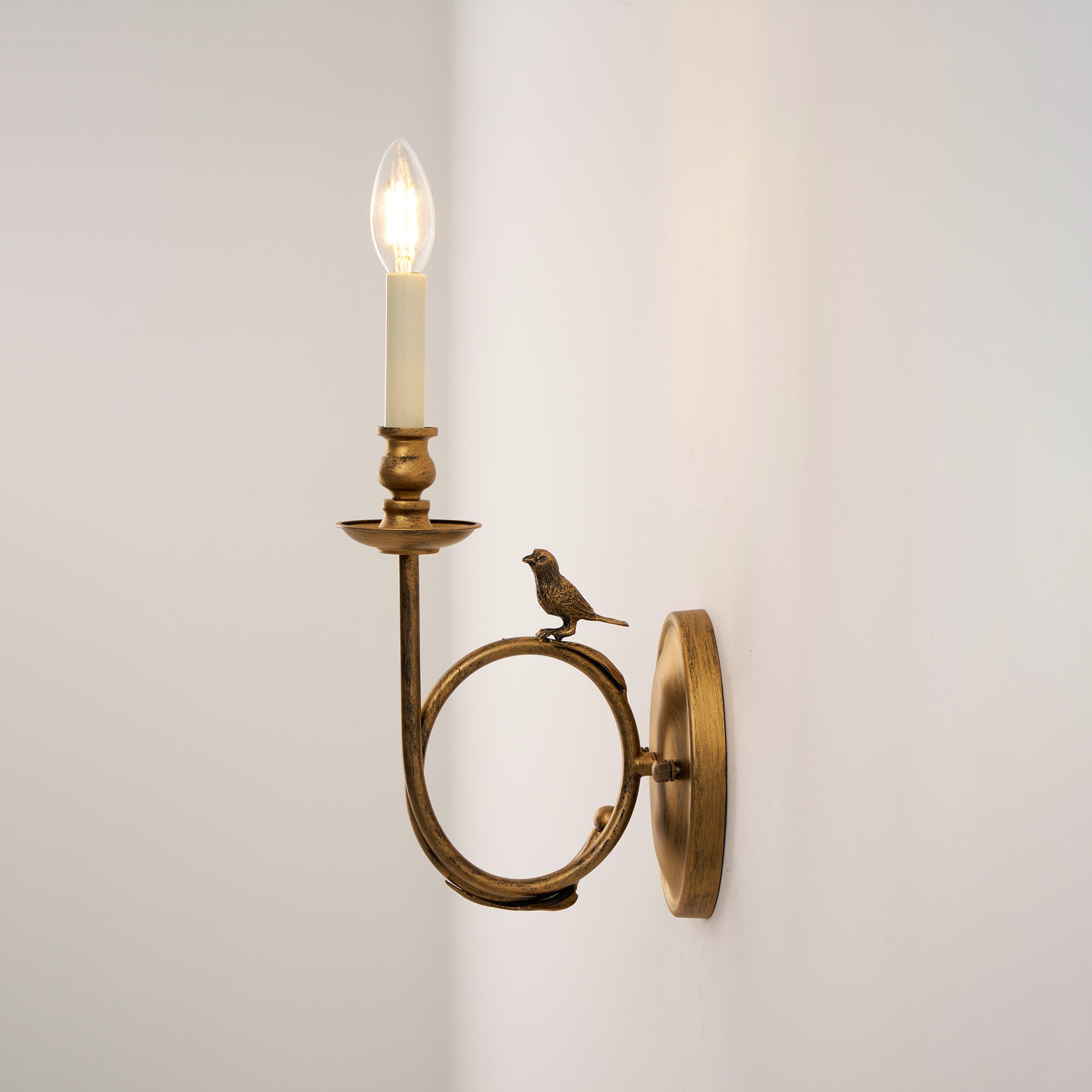 Utheara Vintage Industrielle Vogel Wandleuchte-Letslighting