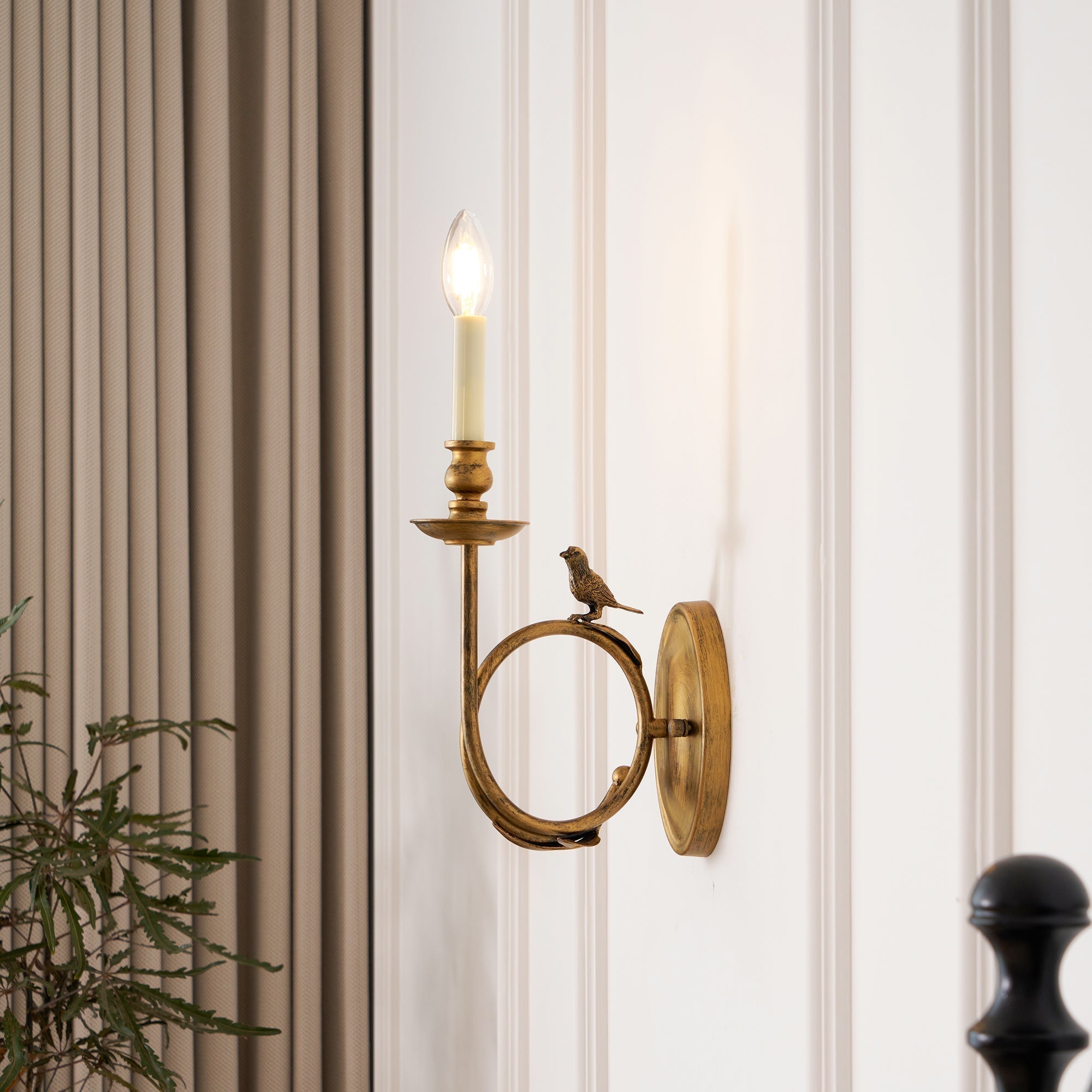 Utheara Vintage Industrielle Vogel Wandleuchte-Letslighting