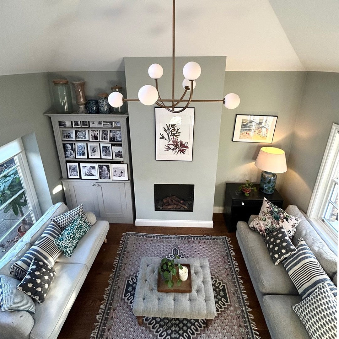 Ilvelia Modern Minimalist Brass Glass Chandelier - Letslighting