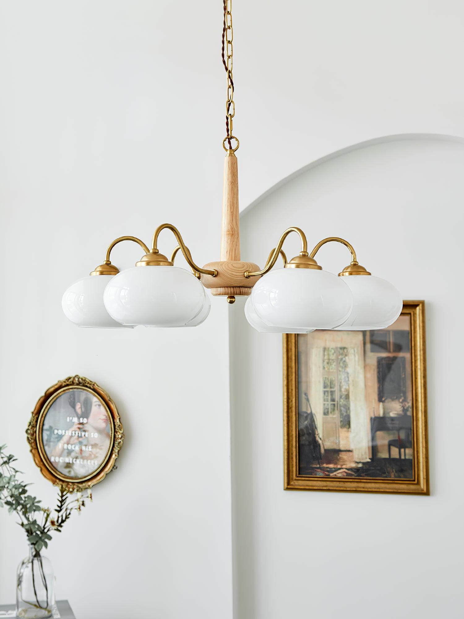 Persimmon Chandelier - Blowlighting
