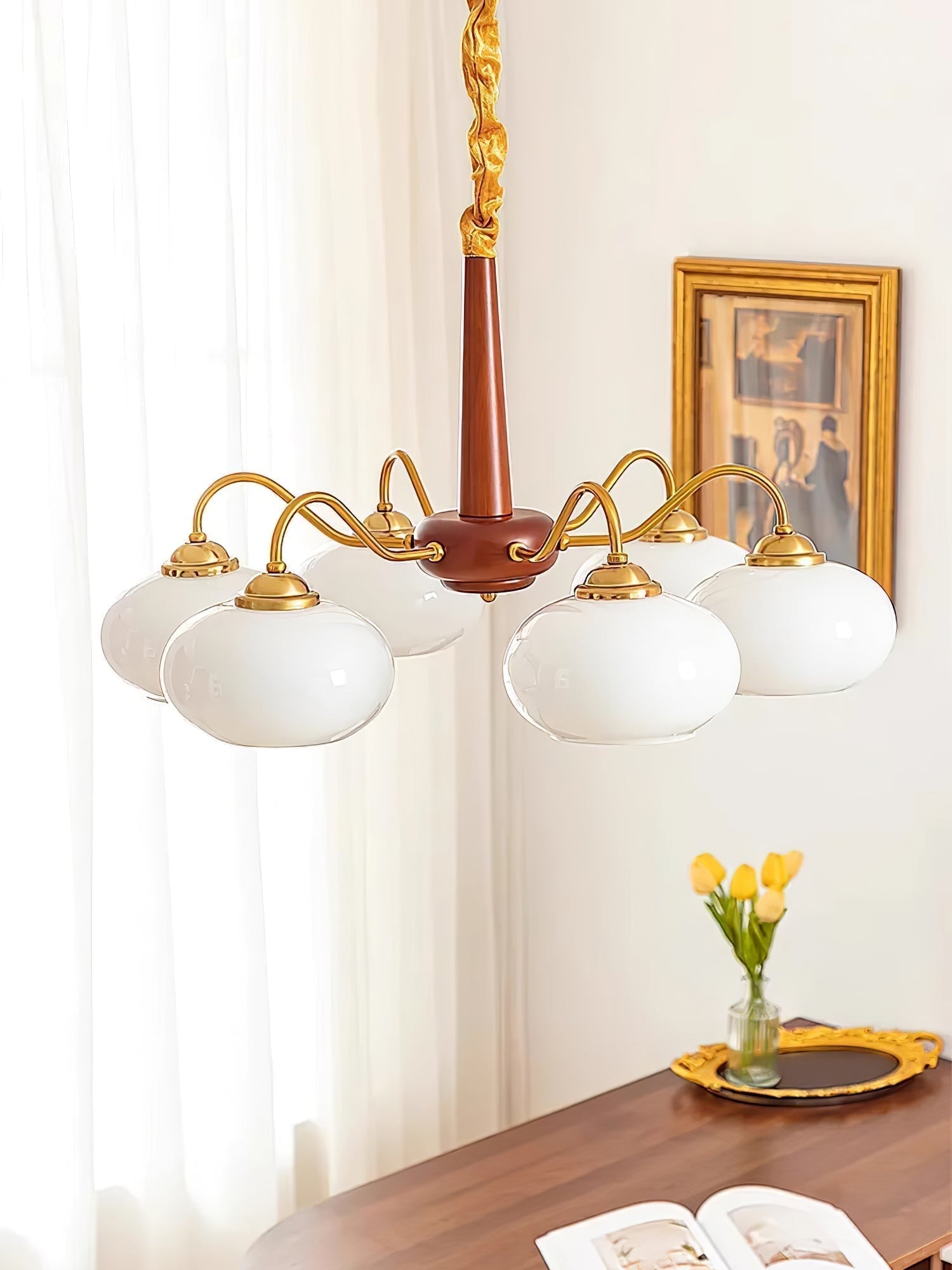 Persimmon Chandelier - Blowlighting