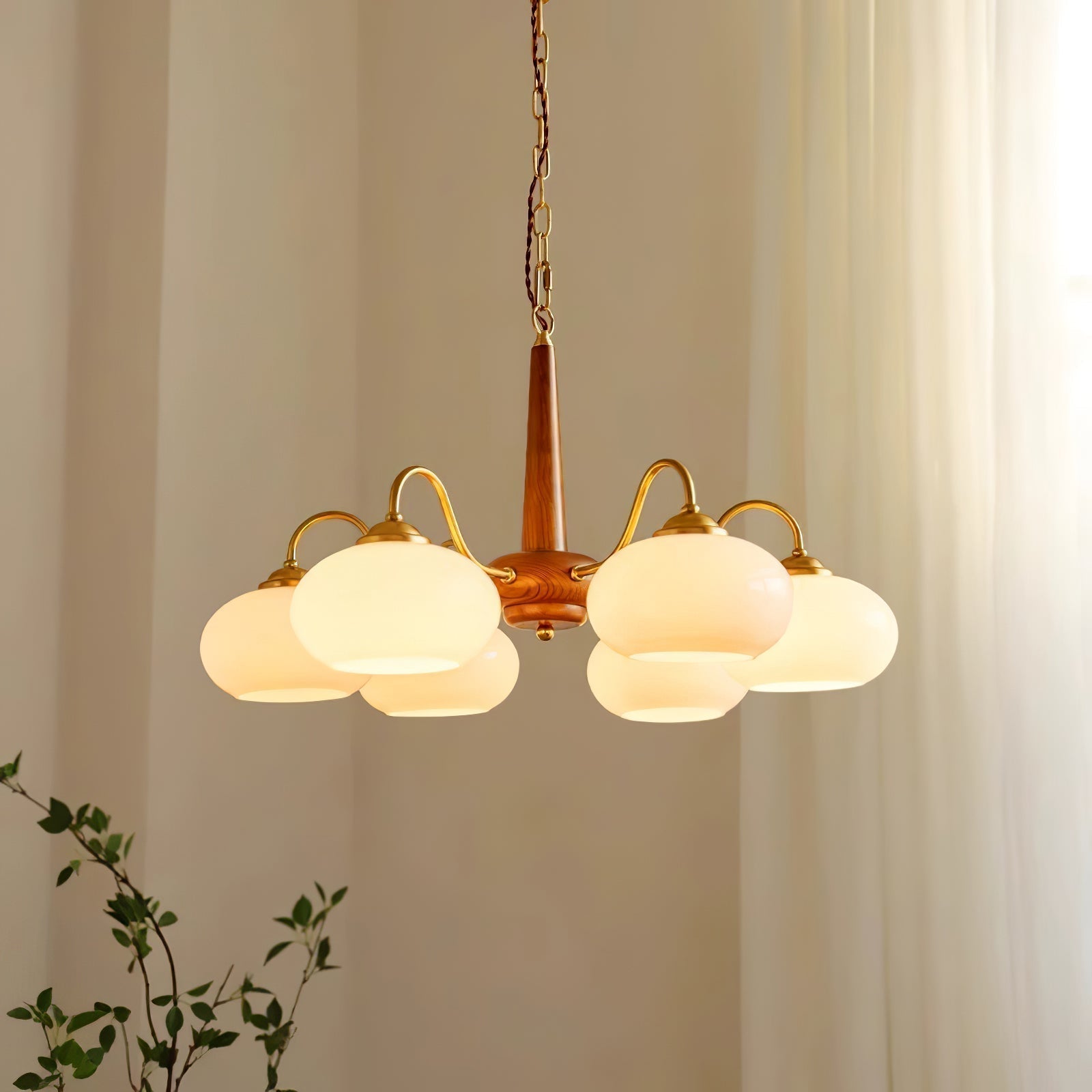 Persimmon Chandelier - Blowlighting