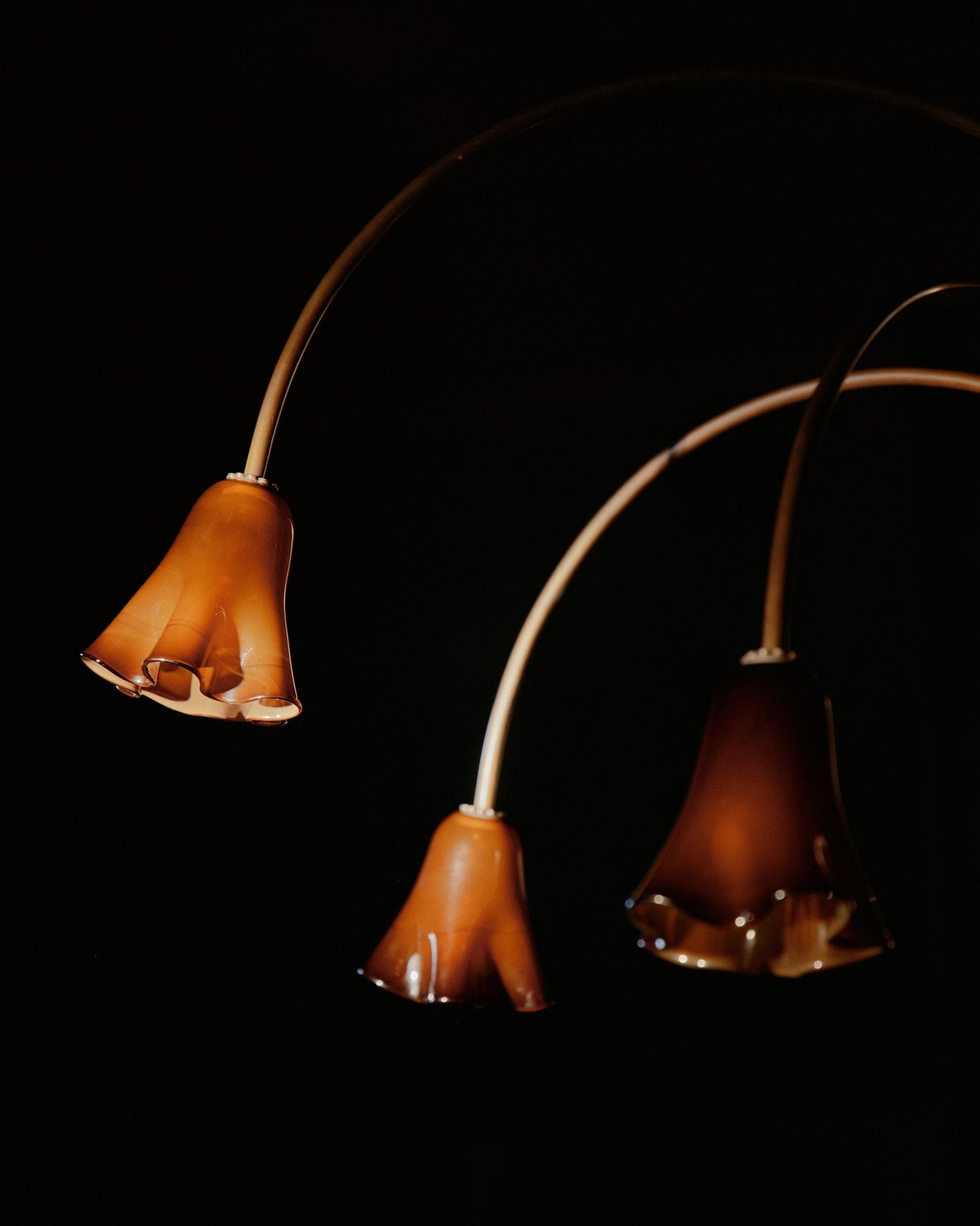 Aurora Chandelier Blossom Petal Glass Arms - Neutralighting