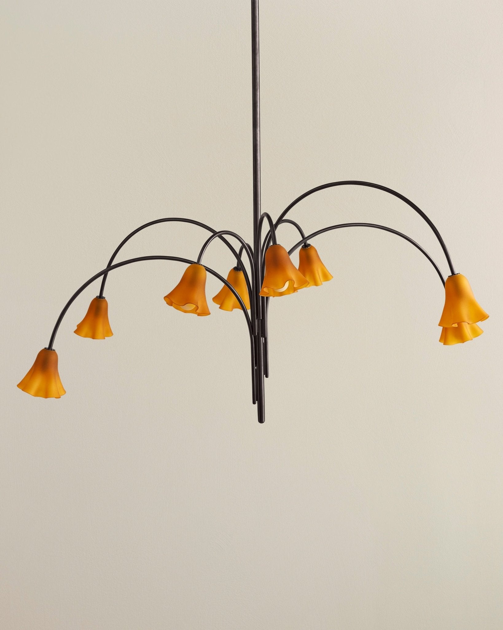 Aurora Chandelier Blossom Petal Glass Arms - Neutralighting