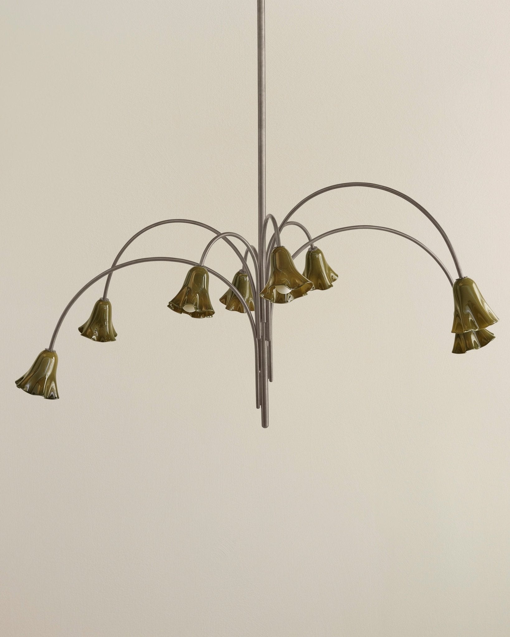 Aurora Chandelier Blossom Petal Glass Arms - Neutralighting
